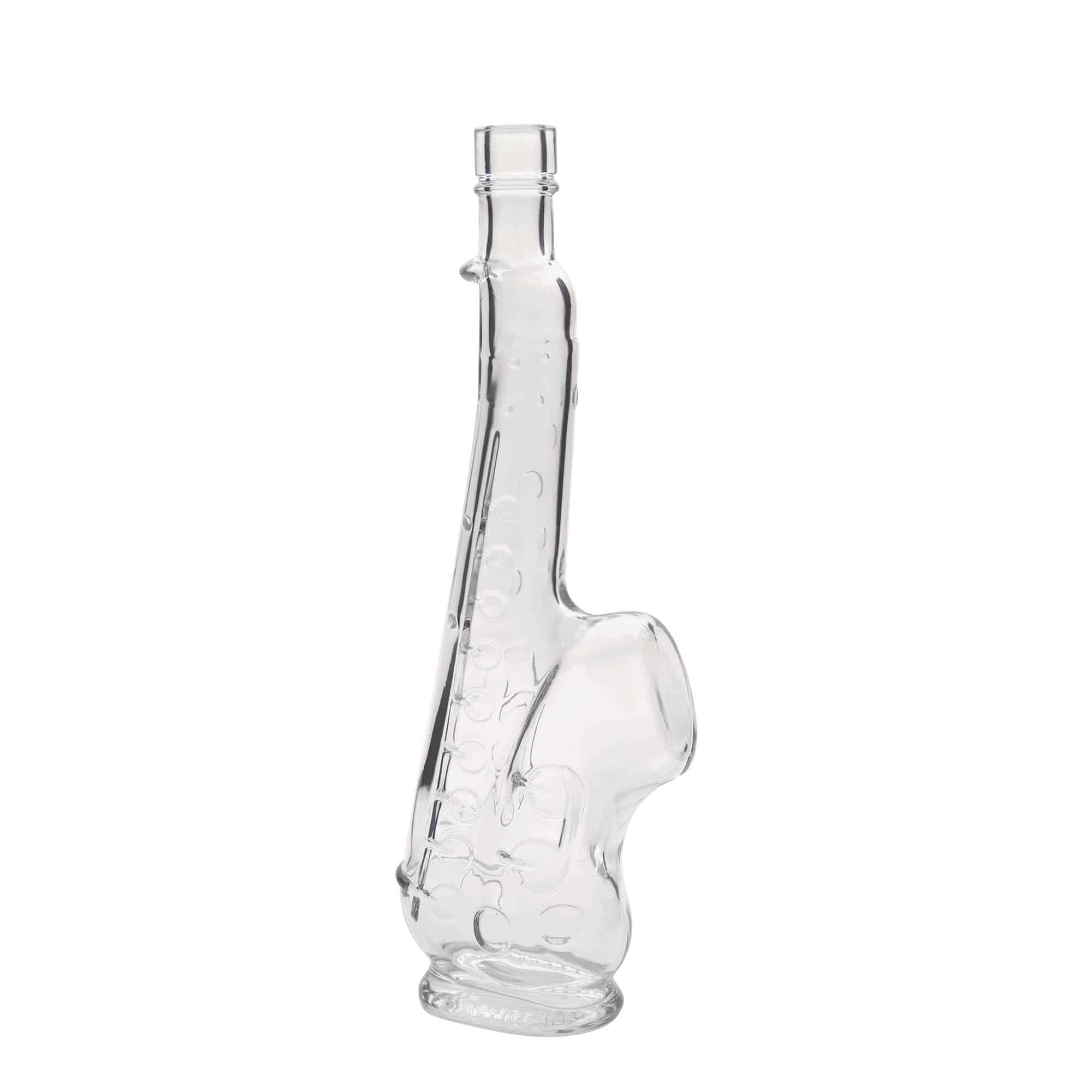 Bouteille en verre 500 ml 'Saxophone', ouverture : bouchon en liège