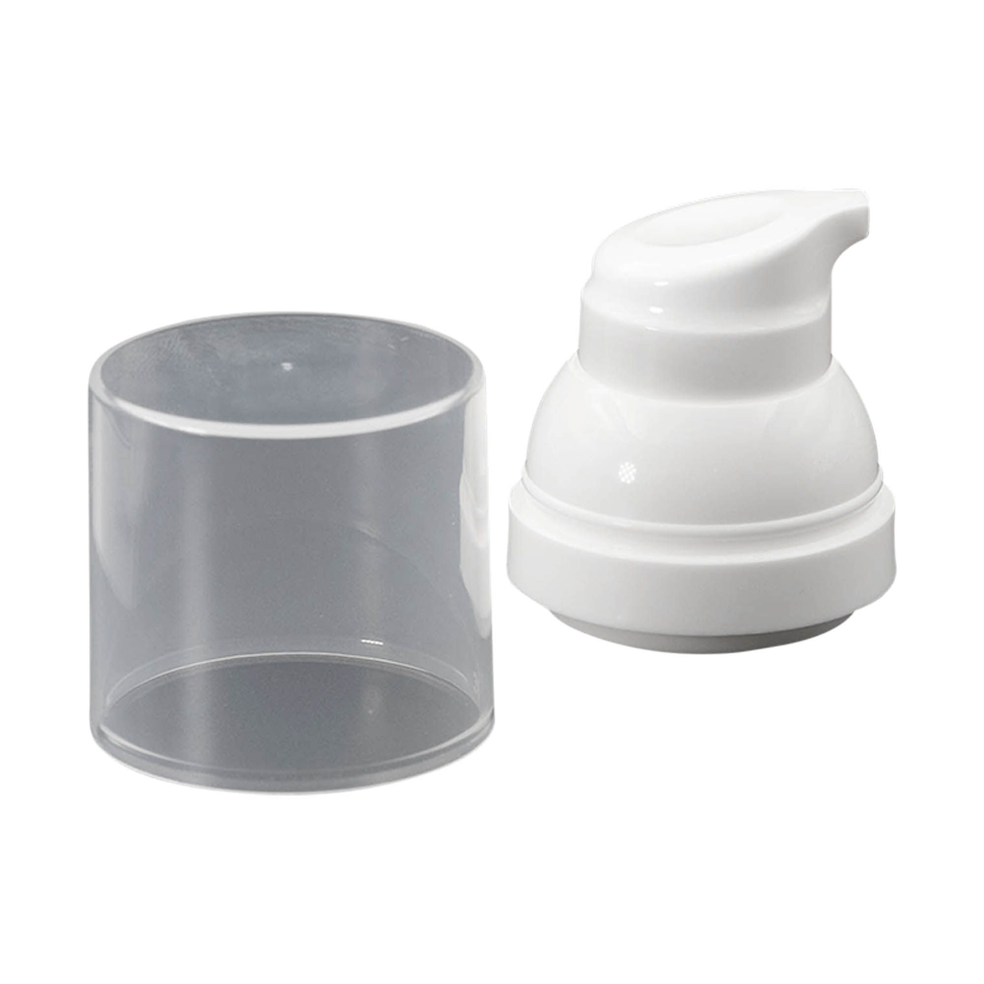 Tête de pompe distributeur sans air 'Mezzo', plastique PP, blanc Tête de pompe distributeur sans air 'Mezzo', plastique PP, blanc