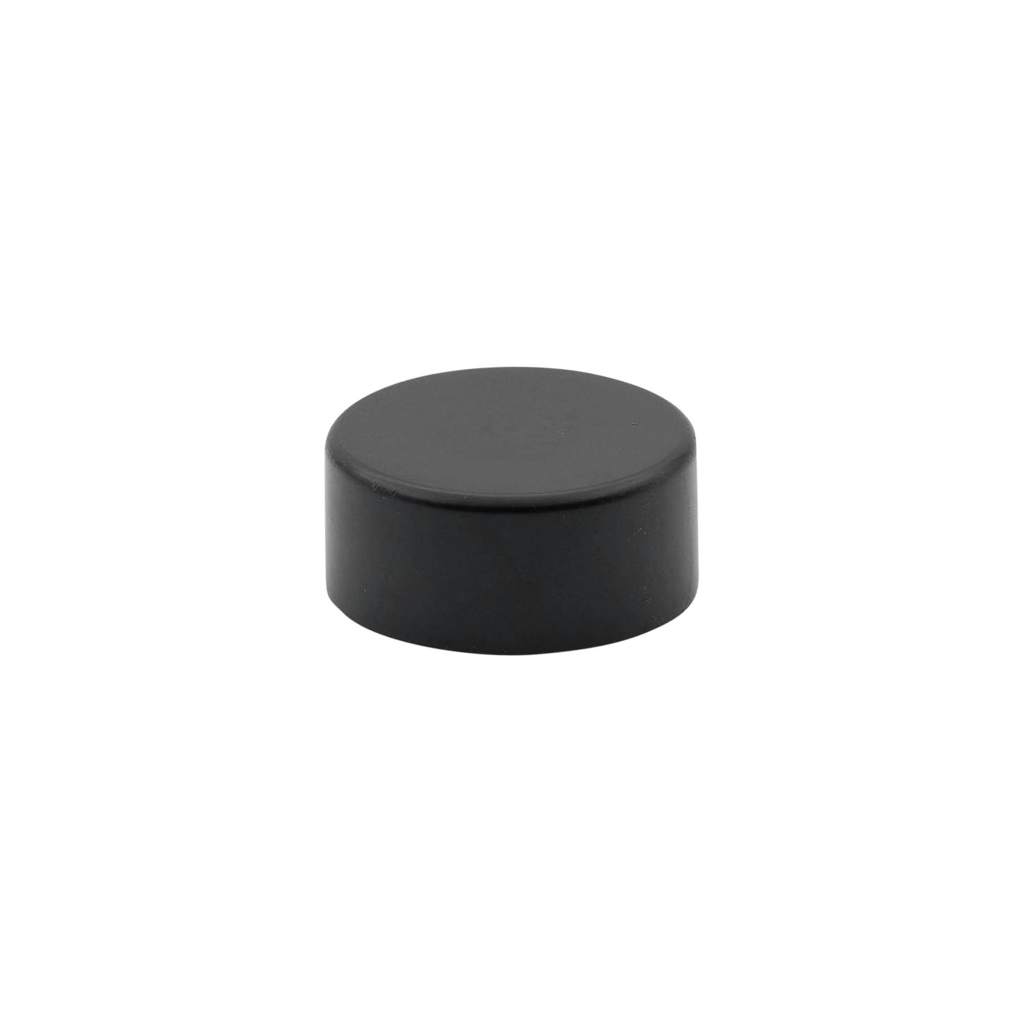 Bouchon à vis, plastique ABS, noir, pour embouchure : GPI 28/400