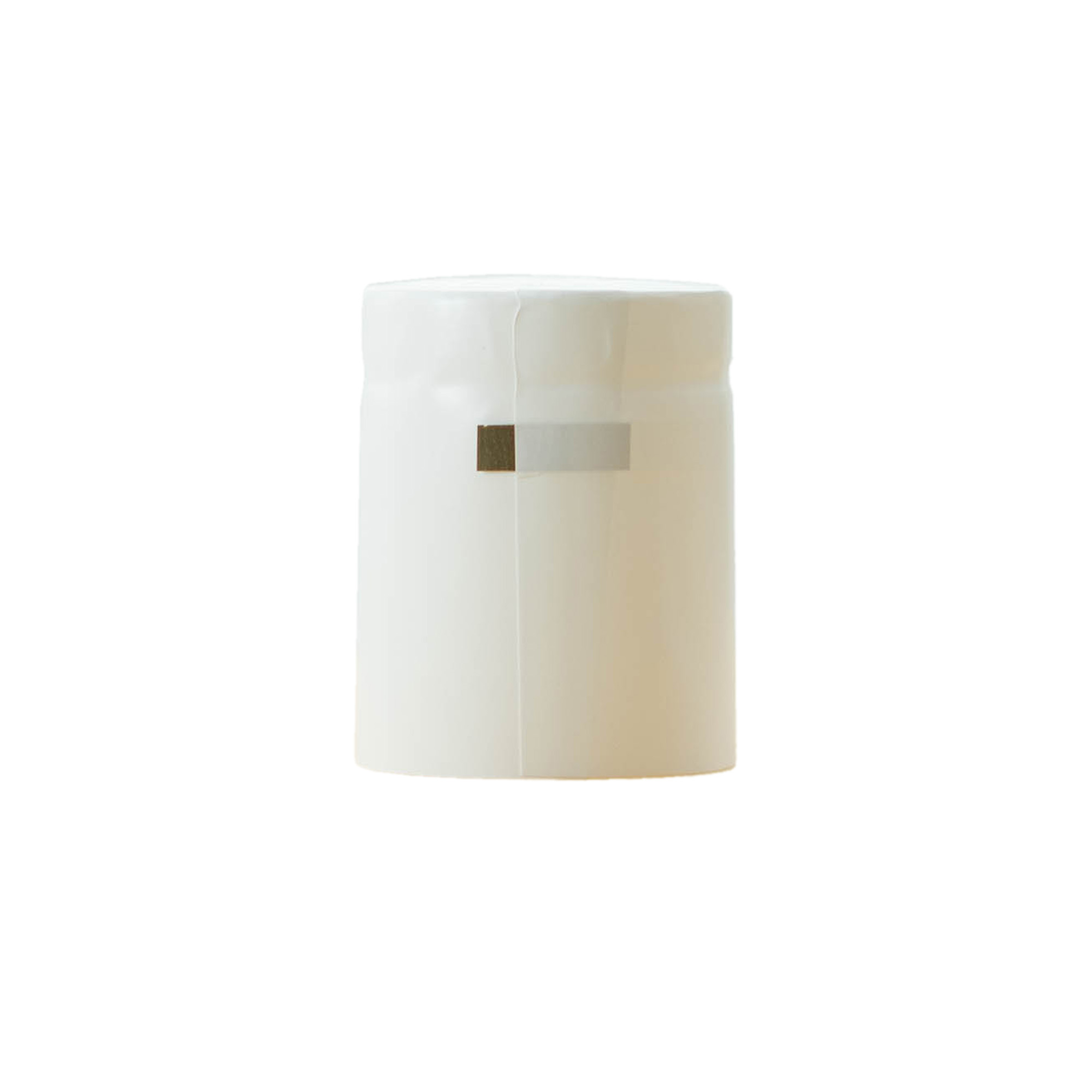 Capsule thermorétractable 32x41, plastique PVC, blanche Capsule thermorétractable 32x41, plastique PVC, blanche