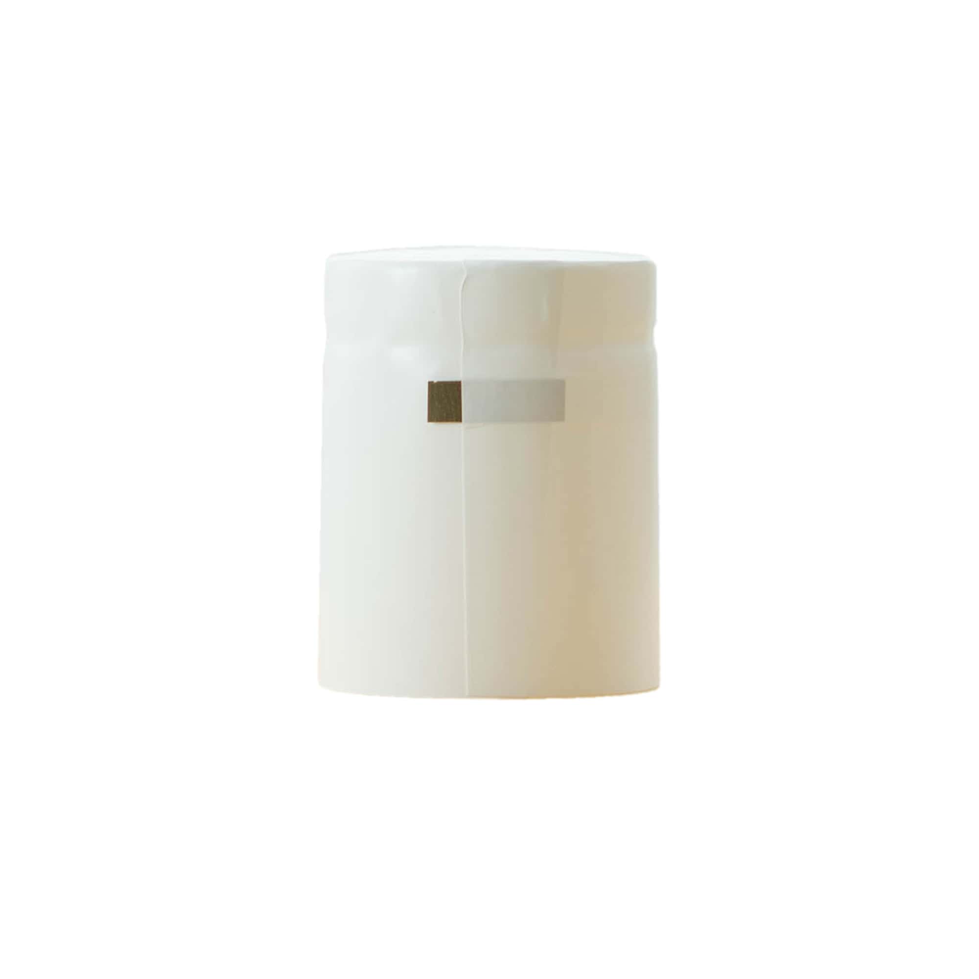 Capsule thermorétractable 32x41, plastique PVC, blanche