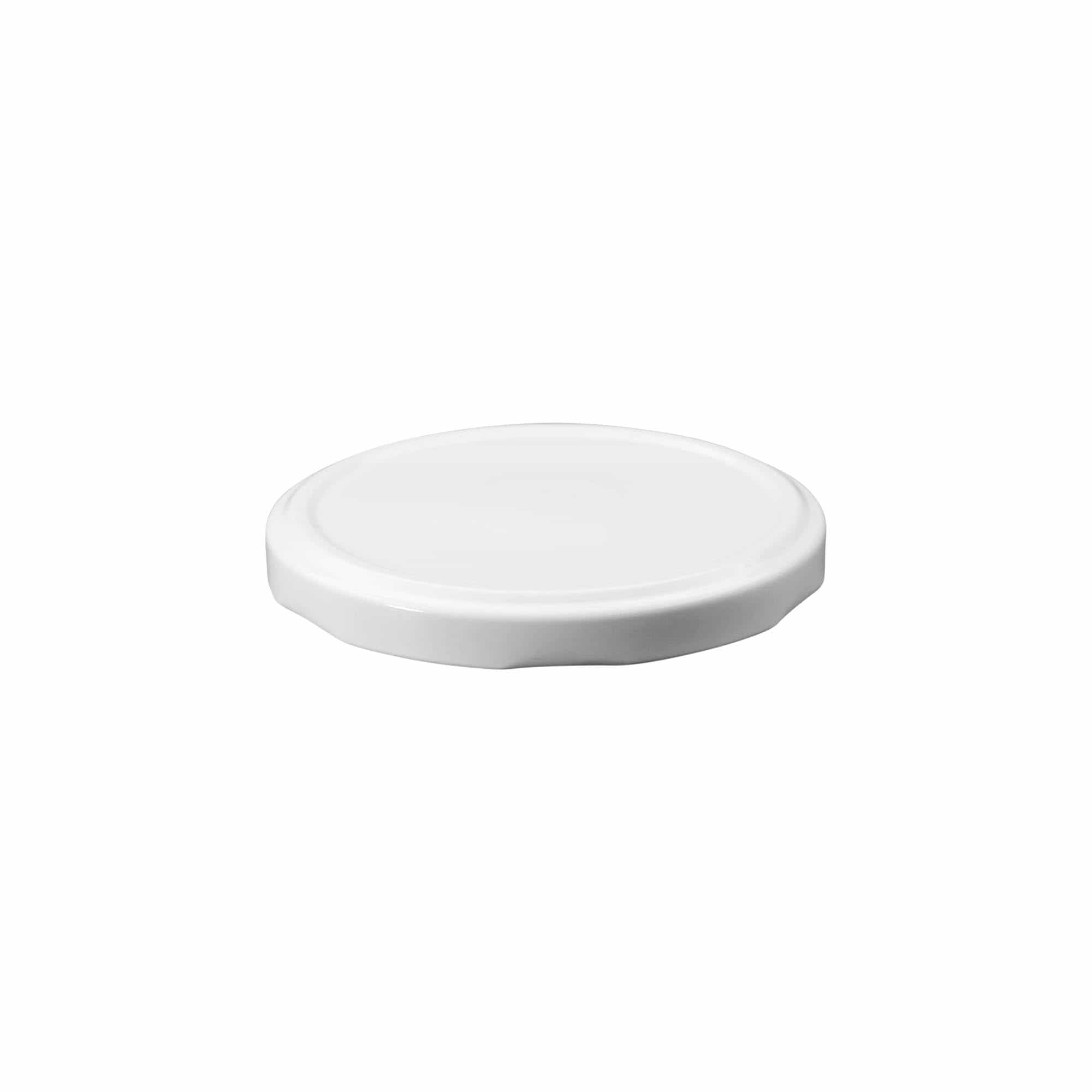 Bouchon à visser, tôle blanche, blanc, pour ouverture : TO 82
