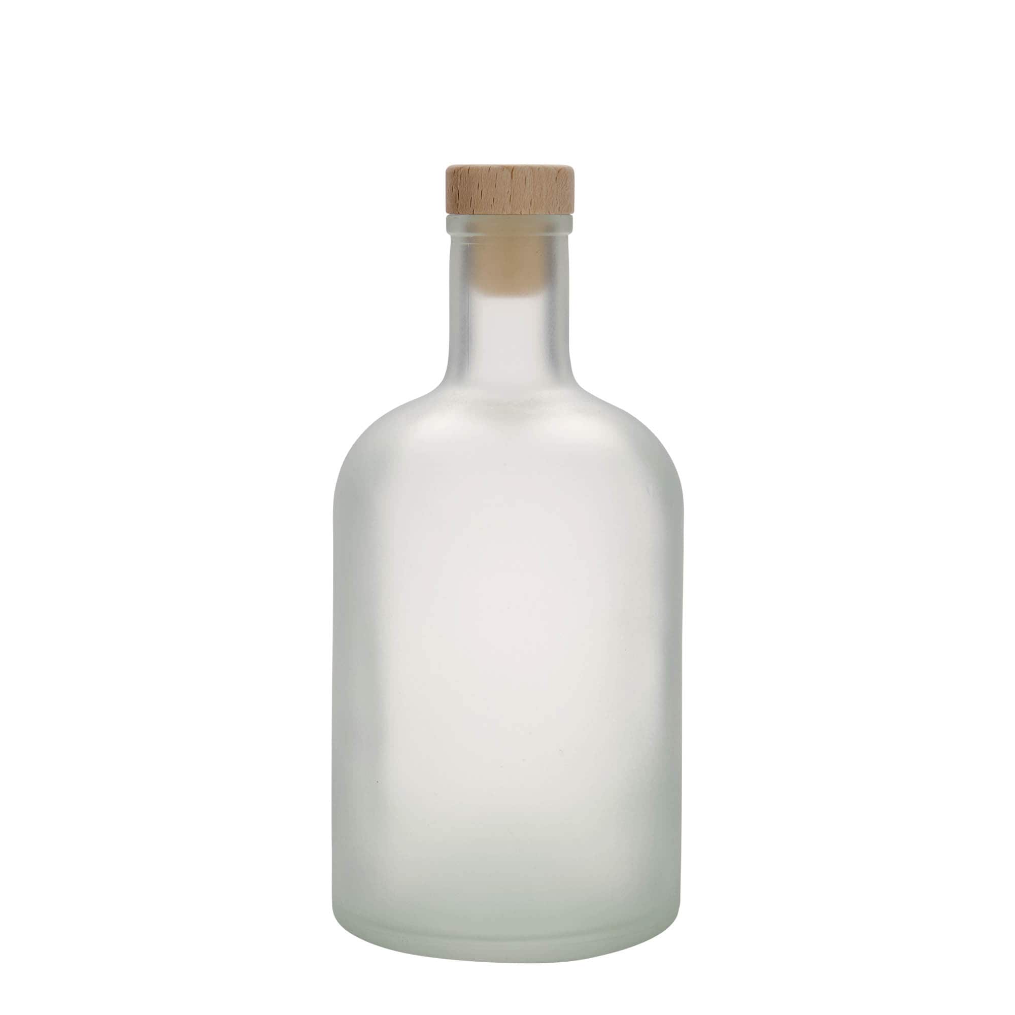 Bouteille en verre 700 ml 'Gerardino', givrée, ouverture : bouchon en liège