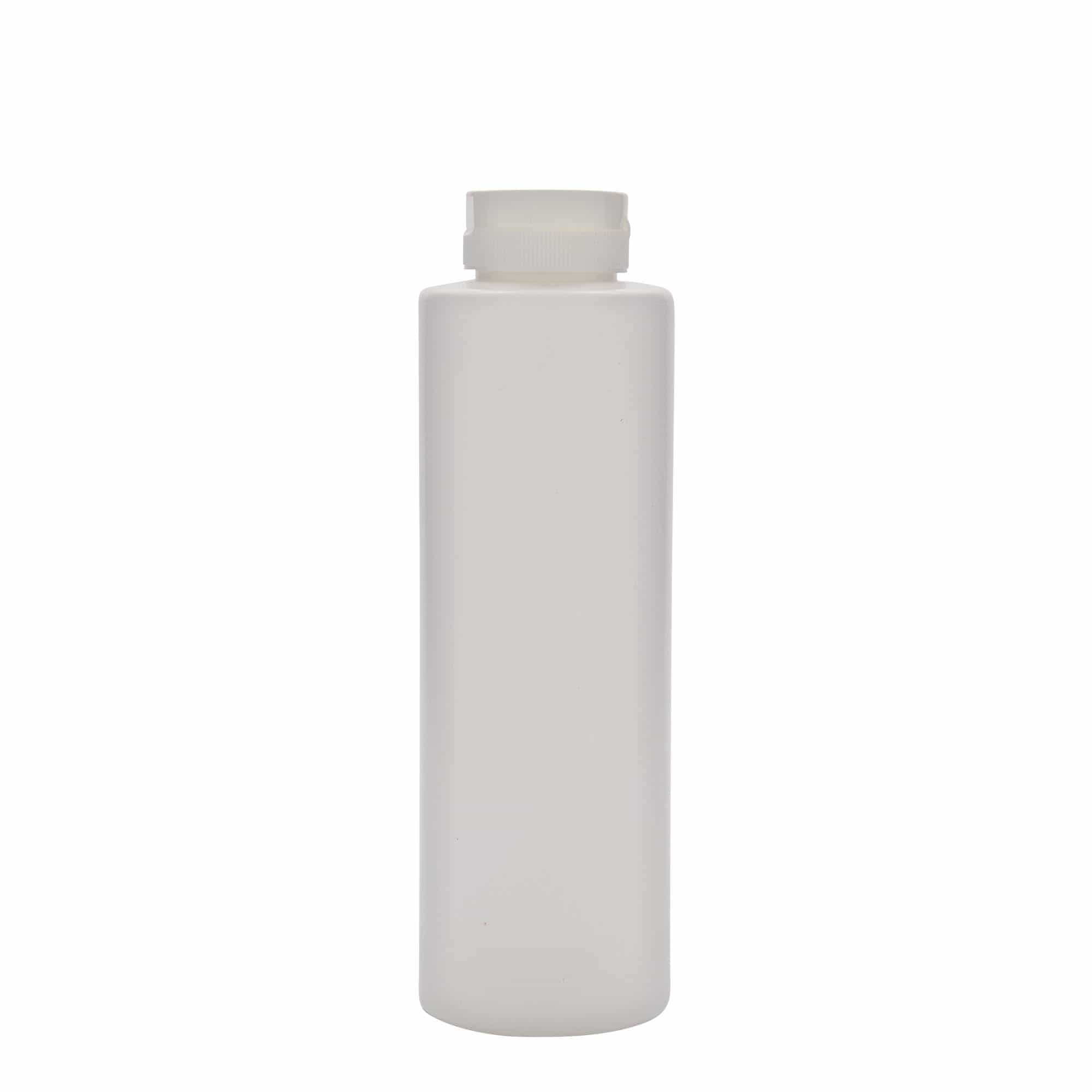 Flacon à sauce 500 ml , plastique LDPE, blanc, col : GPI 38/400