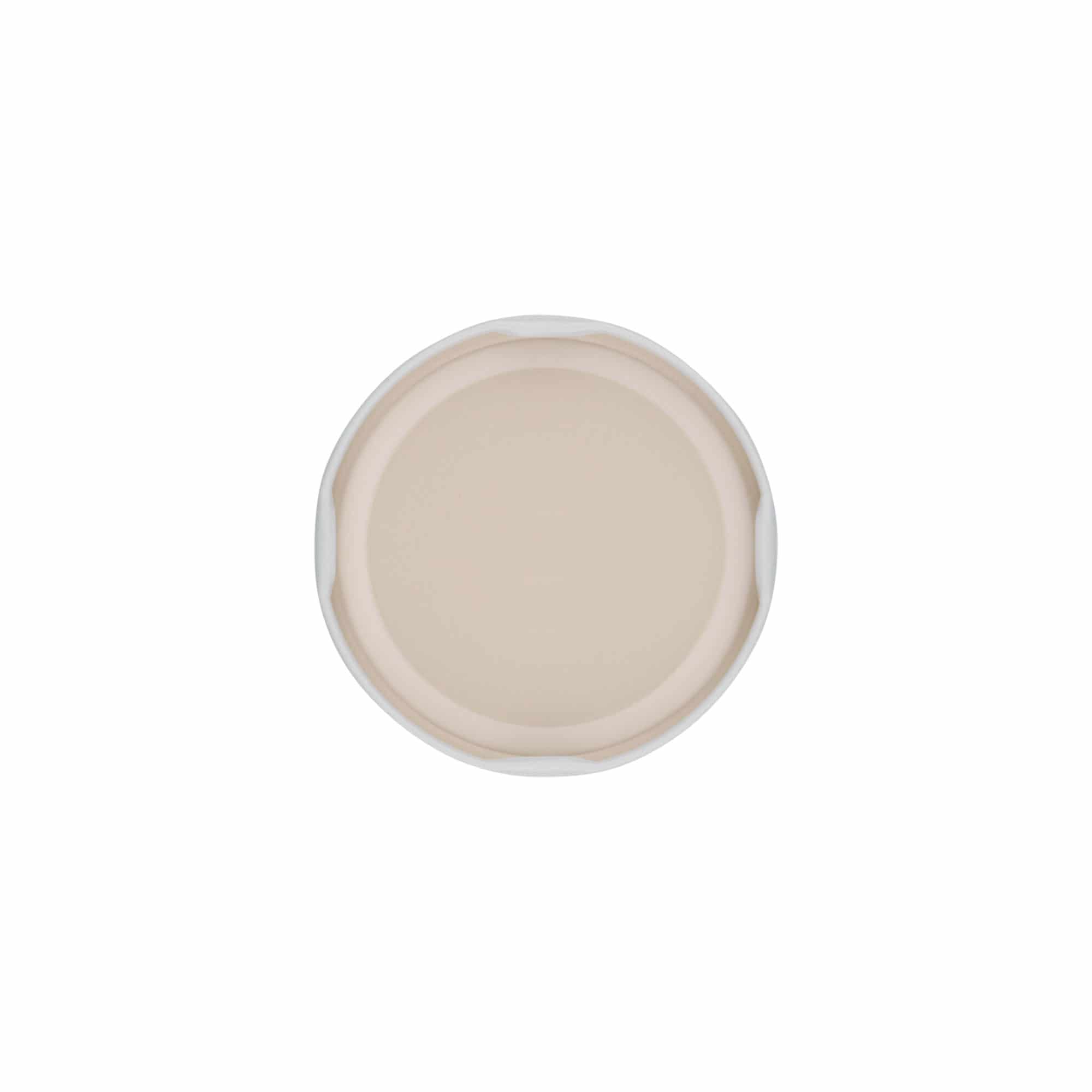 Couvercle Twist-Off, fer blanc, blanc, pour bouchage: TO 66