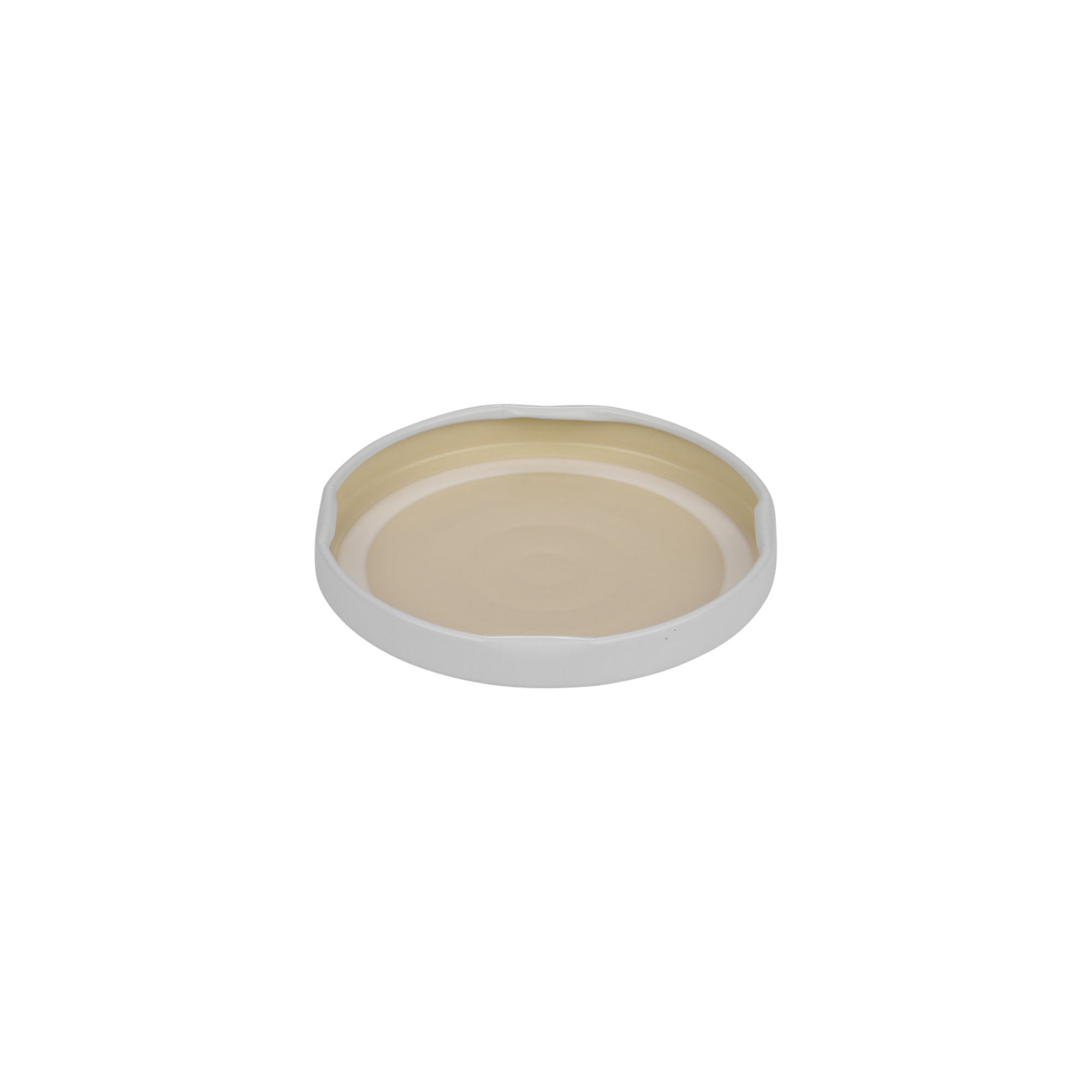 Bouchon à vis, tôle blanche, blanc, pour ouverture : TO 66