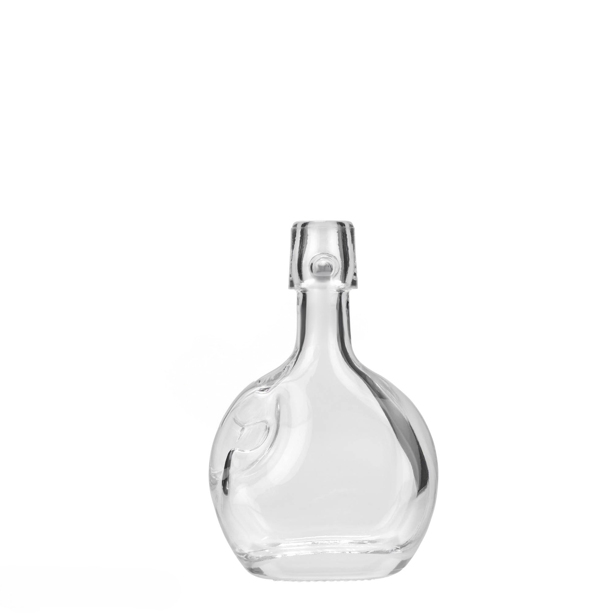 Flacon en verre 40 ml « Lukas », ovale, ouverture : fermeture à levier Flacon en verre 40 ml « Lukas », ovale, ouverture : fermeture à levier