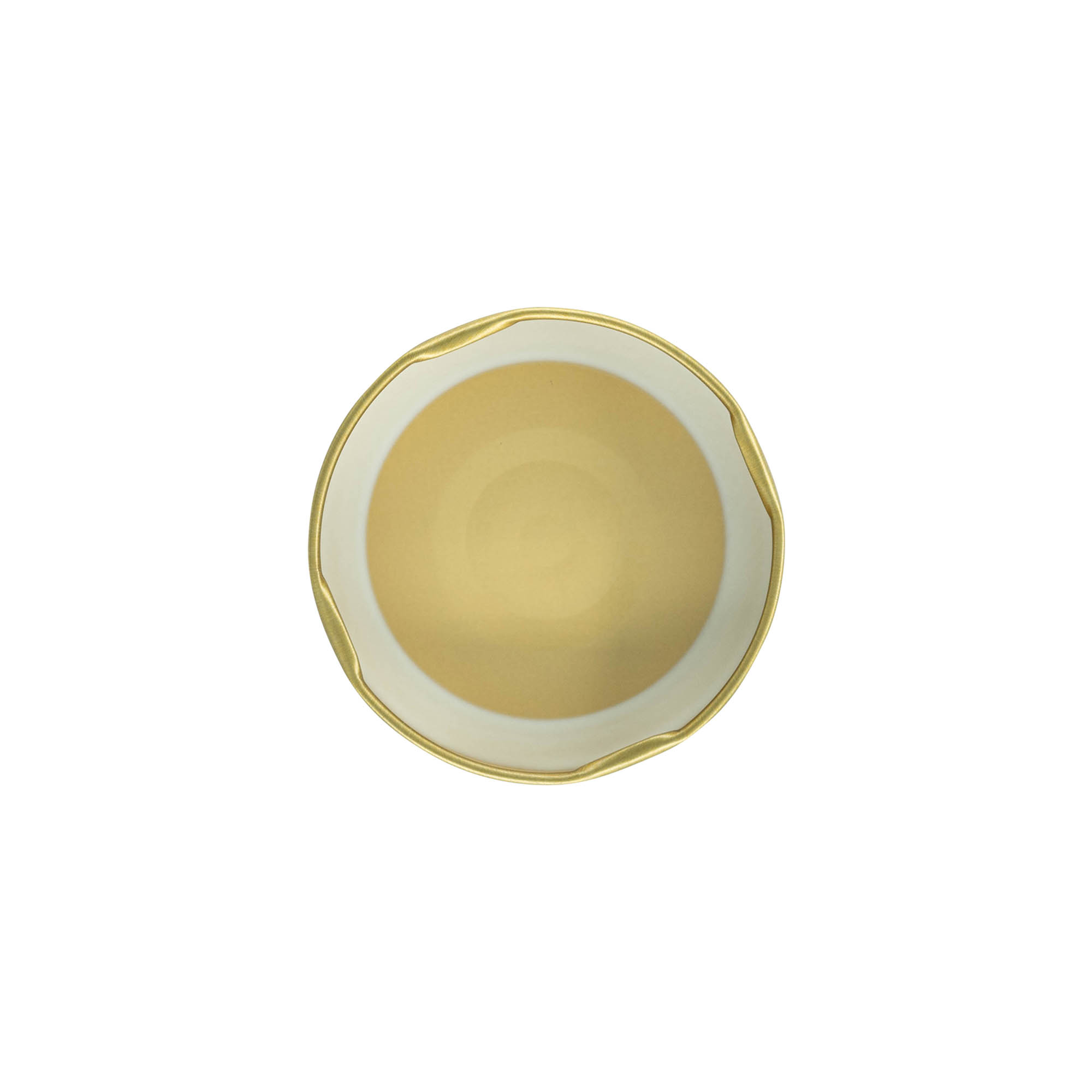Bouchon à visser Deep-Twist-Off, tôle blanche, doré, pour ouverture : Deep-TO 66