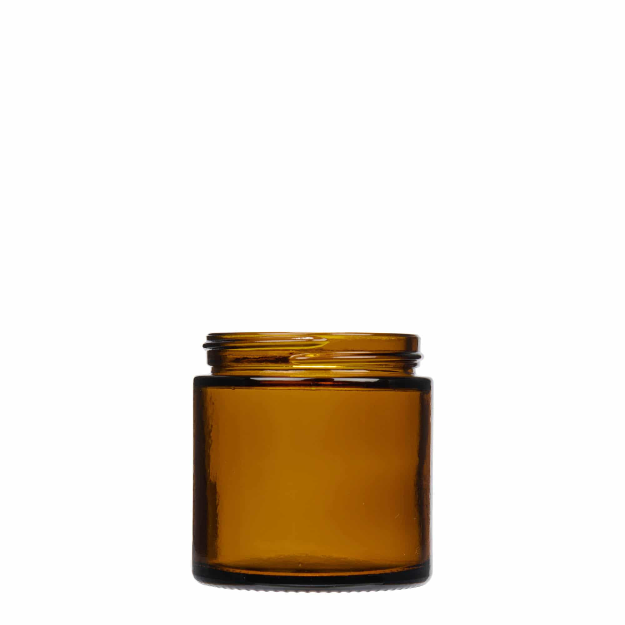 Pot 120 ml 'Brown Line', verre, marron, bouchage: Bougage à vis Pot 120 ml 'Brown Line', verre, marron, bouchage: Bougage à vis