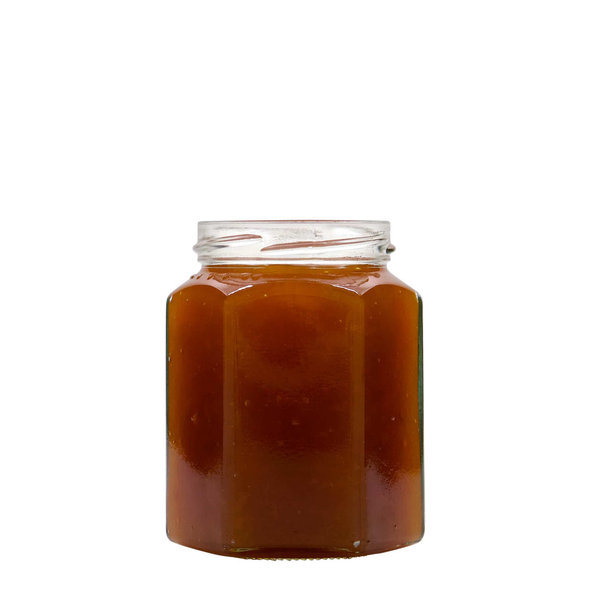 Bocal hexagonal 288 ml, bouchage: Twist-Off (TO 63)