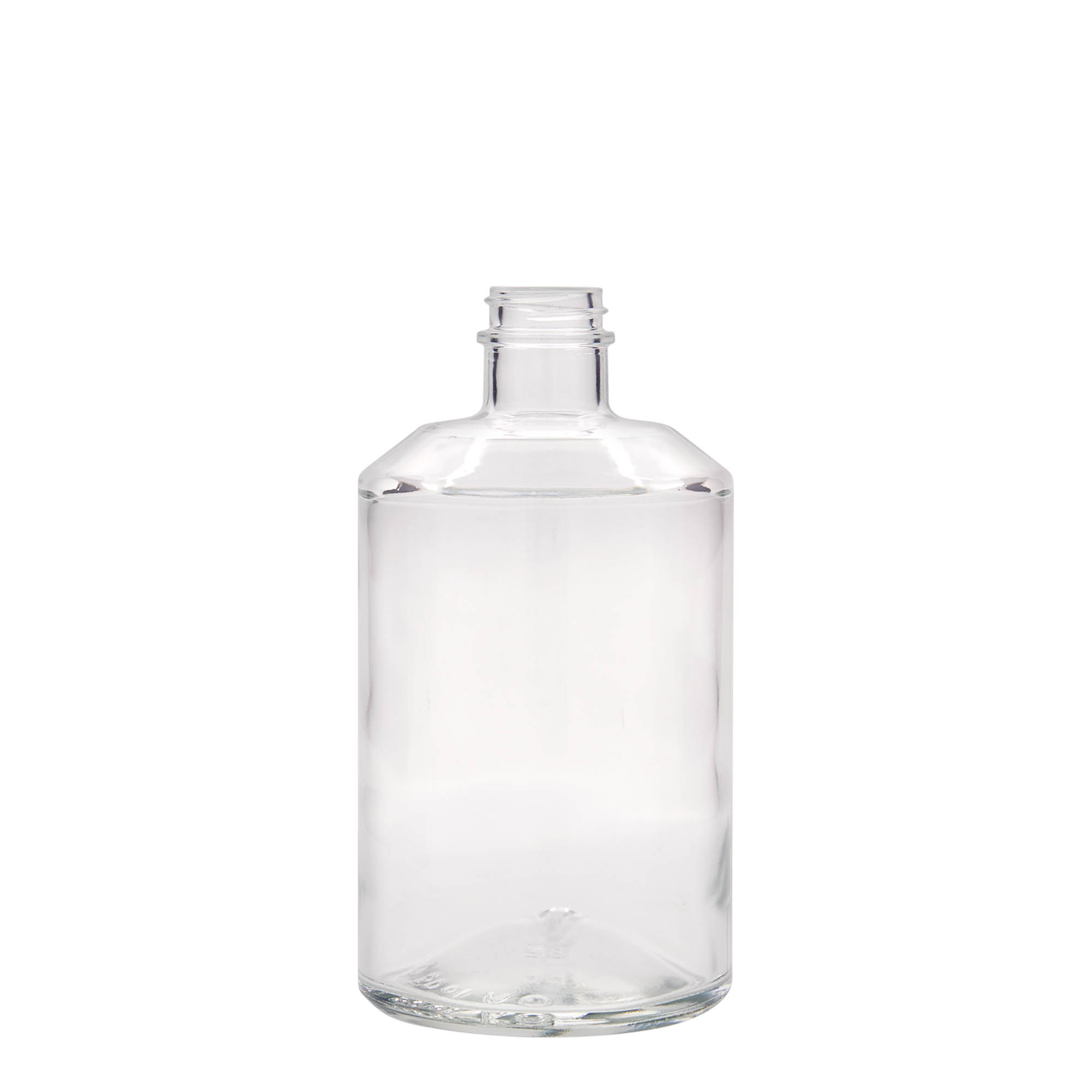 Bouteille en verre 500 ml 'Hella', ouverture : GPI 28 Bouteille en verre 500 ml 'Hella', ouverture : GPI 28