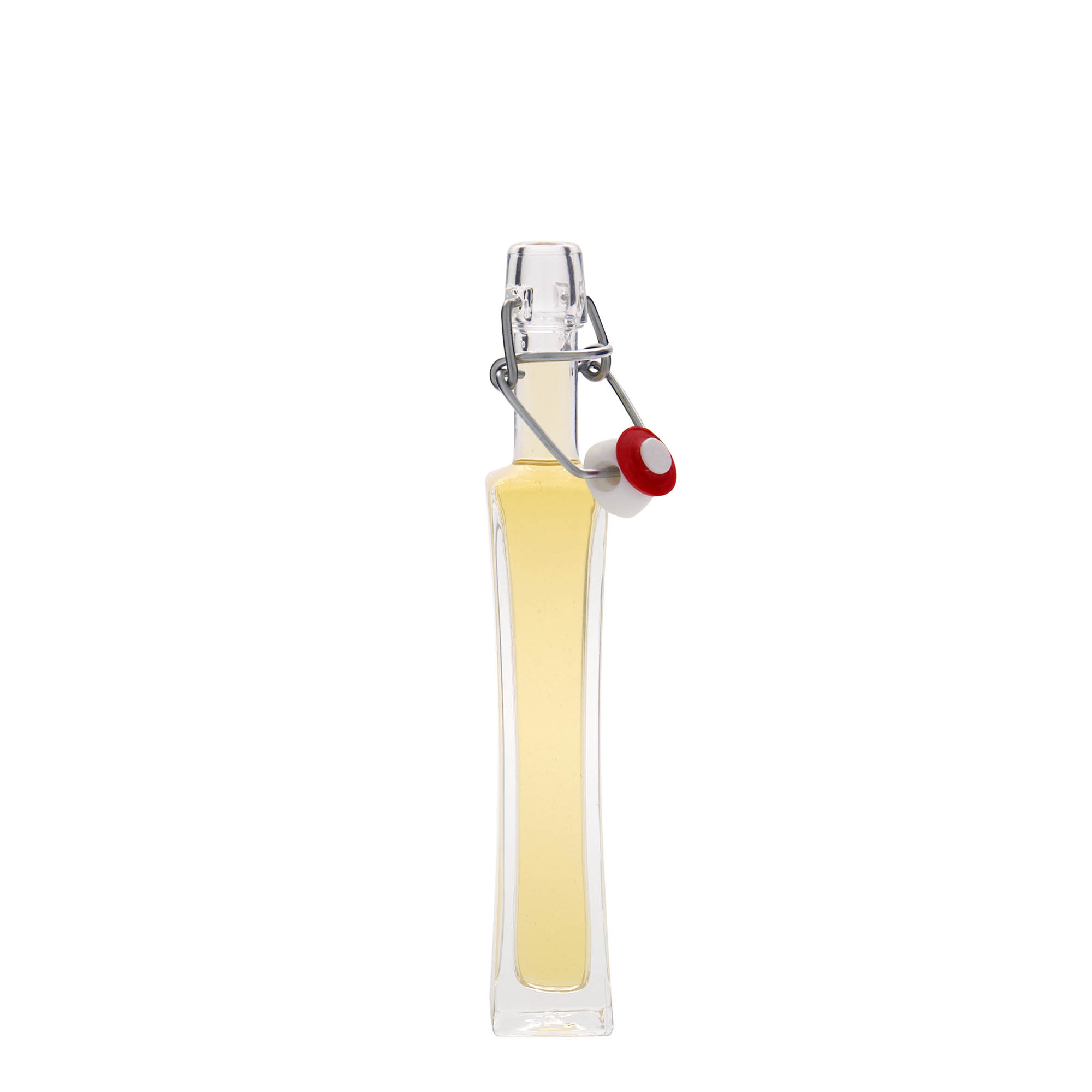Flacon en verre 40 ml « Koko », carré, ouverture : fermeture à levier Flacon en verre 40 ml « Koko », carré, ouverture : fermeture à levier