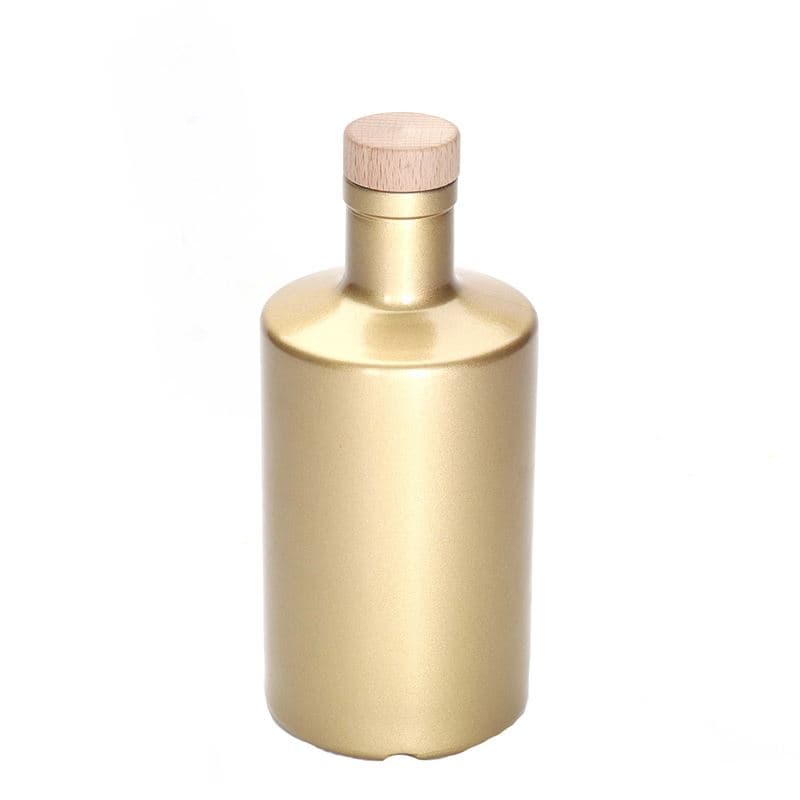 Bouteille en verre 500 ml 'Caroline', dorée, bouchage: bouchon Bouteille en verre 500 ml 'Caroline', dorée, bouchage: bouchon