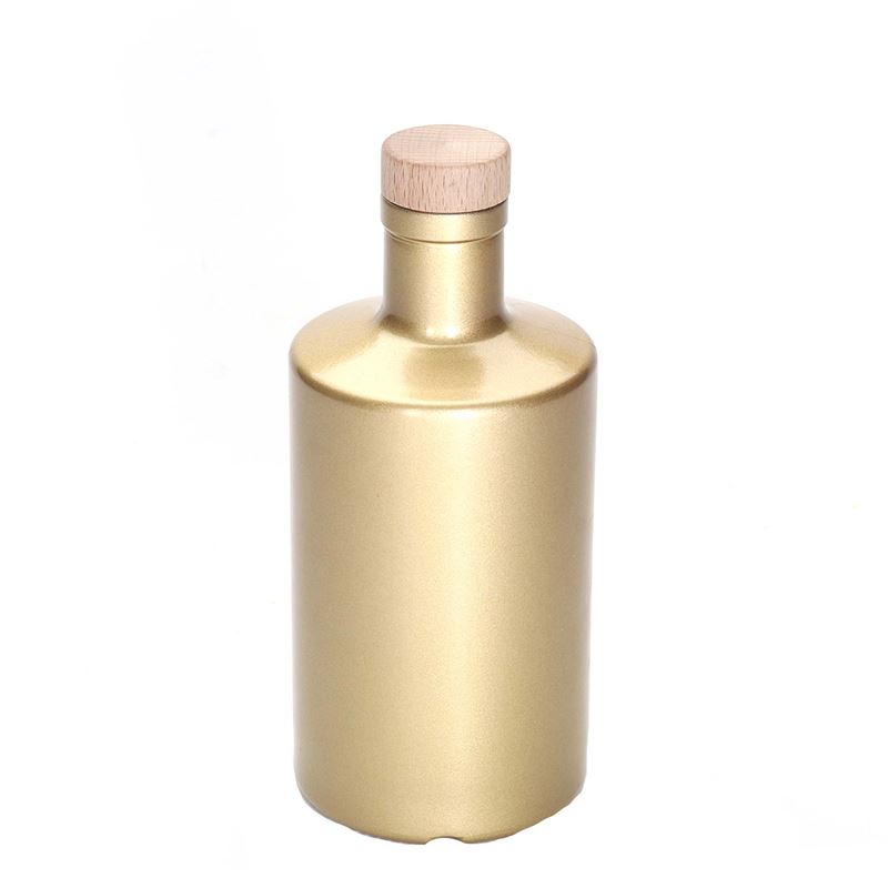 Bouteille en verre 500 ml 'Caroline', or, ouverture : liège