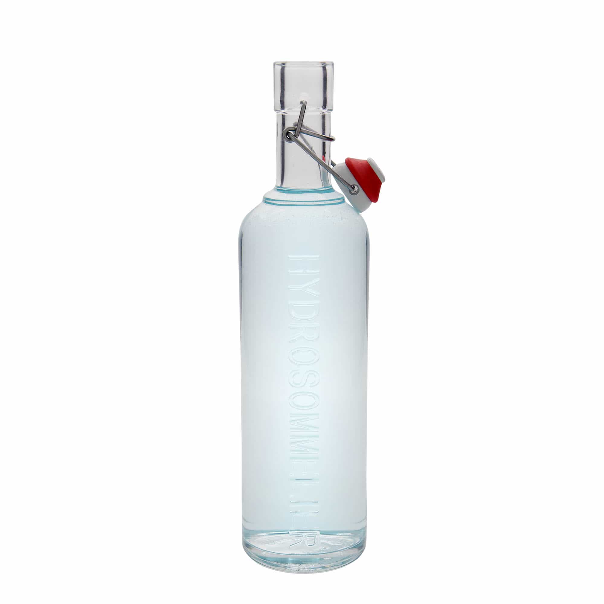 Bouteille en verre 1.000 ml « Optima Hydrosommelier », ouverture : fermeture à levier