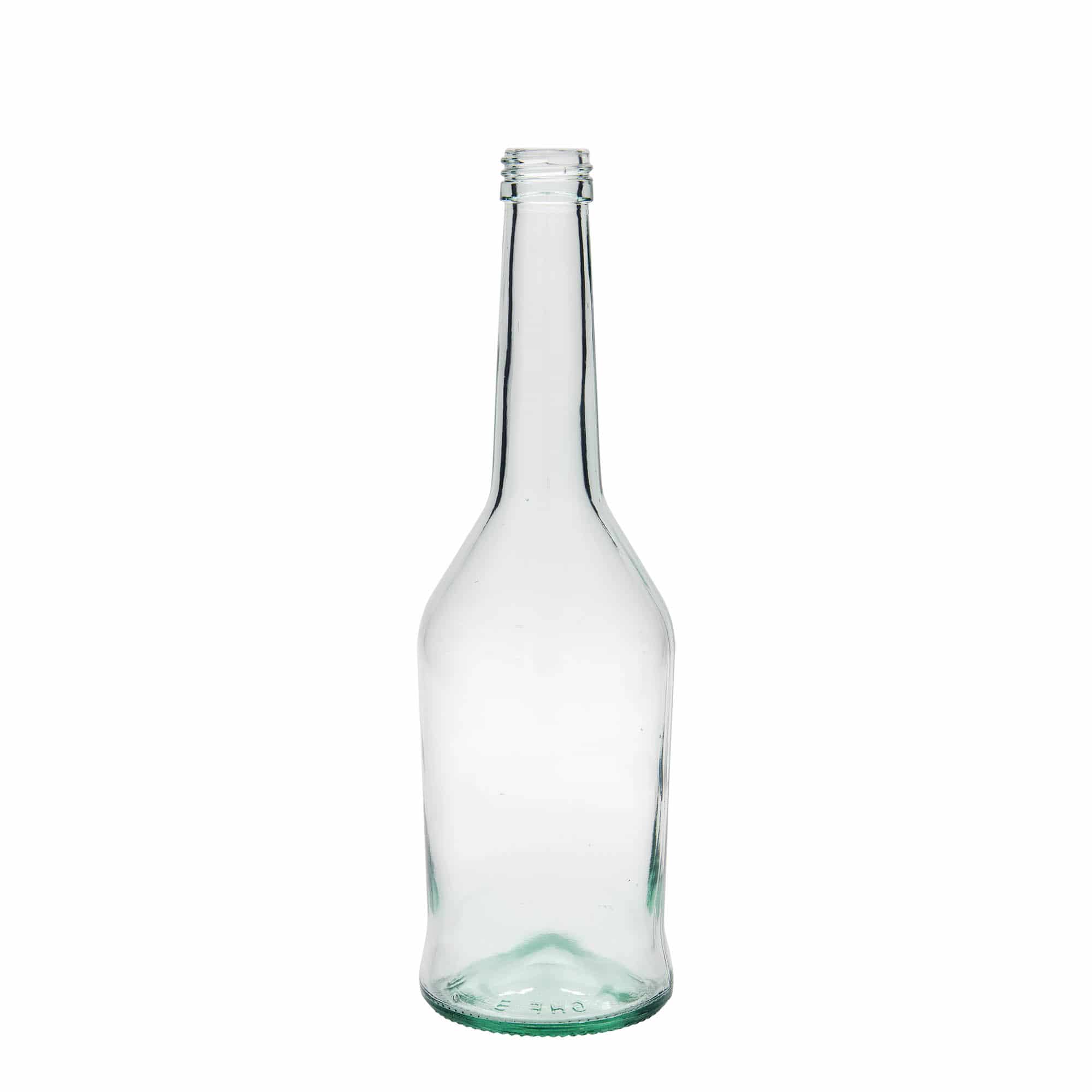 Bouteille d’alcool en verre 500 ml, bouchage: PP 28 Bouteille d’alcool en verre 500 ml, bouchage: PP 28