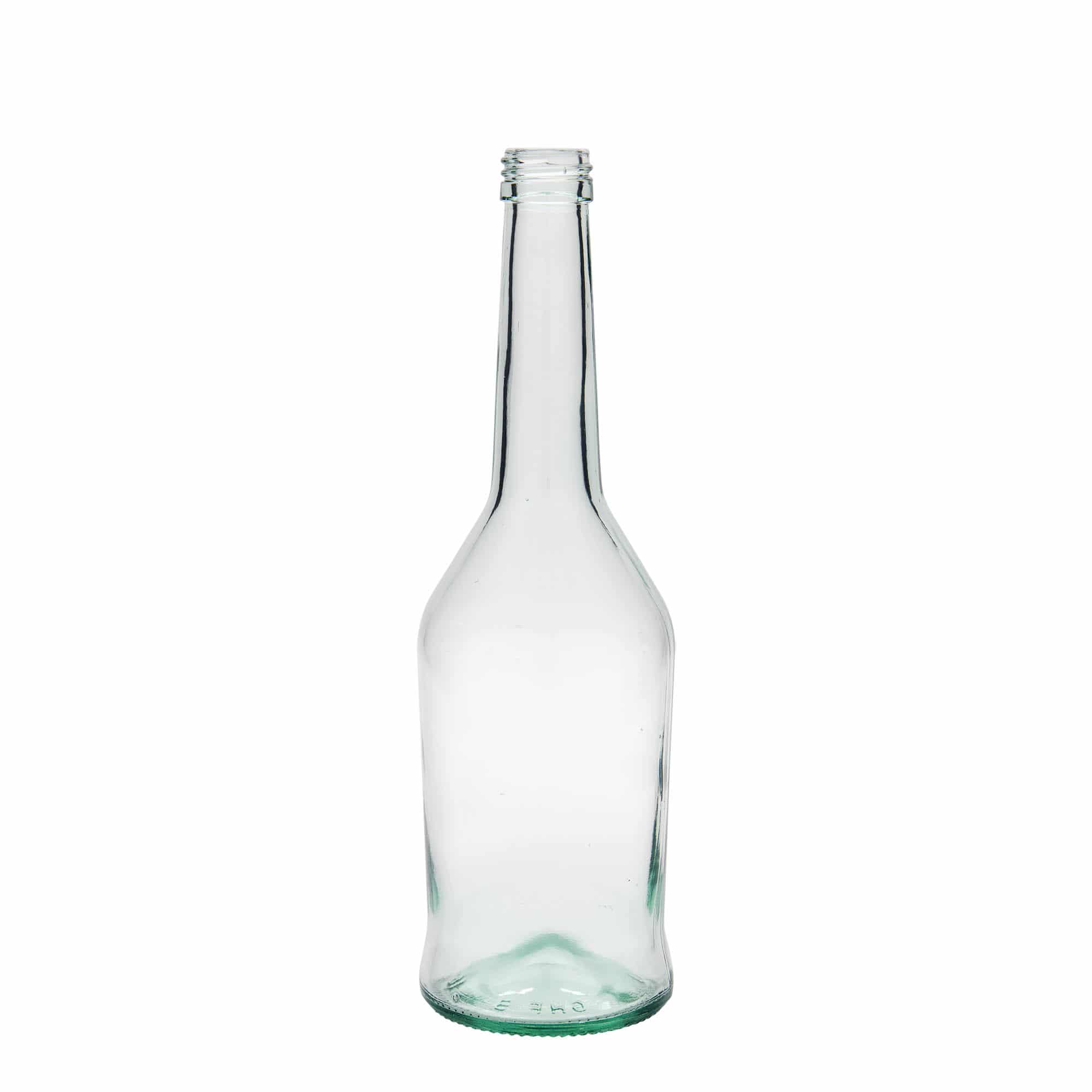 Bouteille en verre de 500 ml pour spiritueux, ouverture : PP 28 Bouteille en verre de 500 ml pour spiritueux, ouverture : PP 28