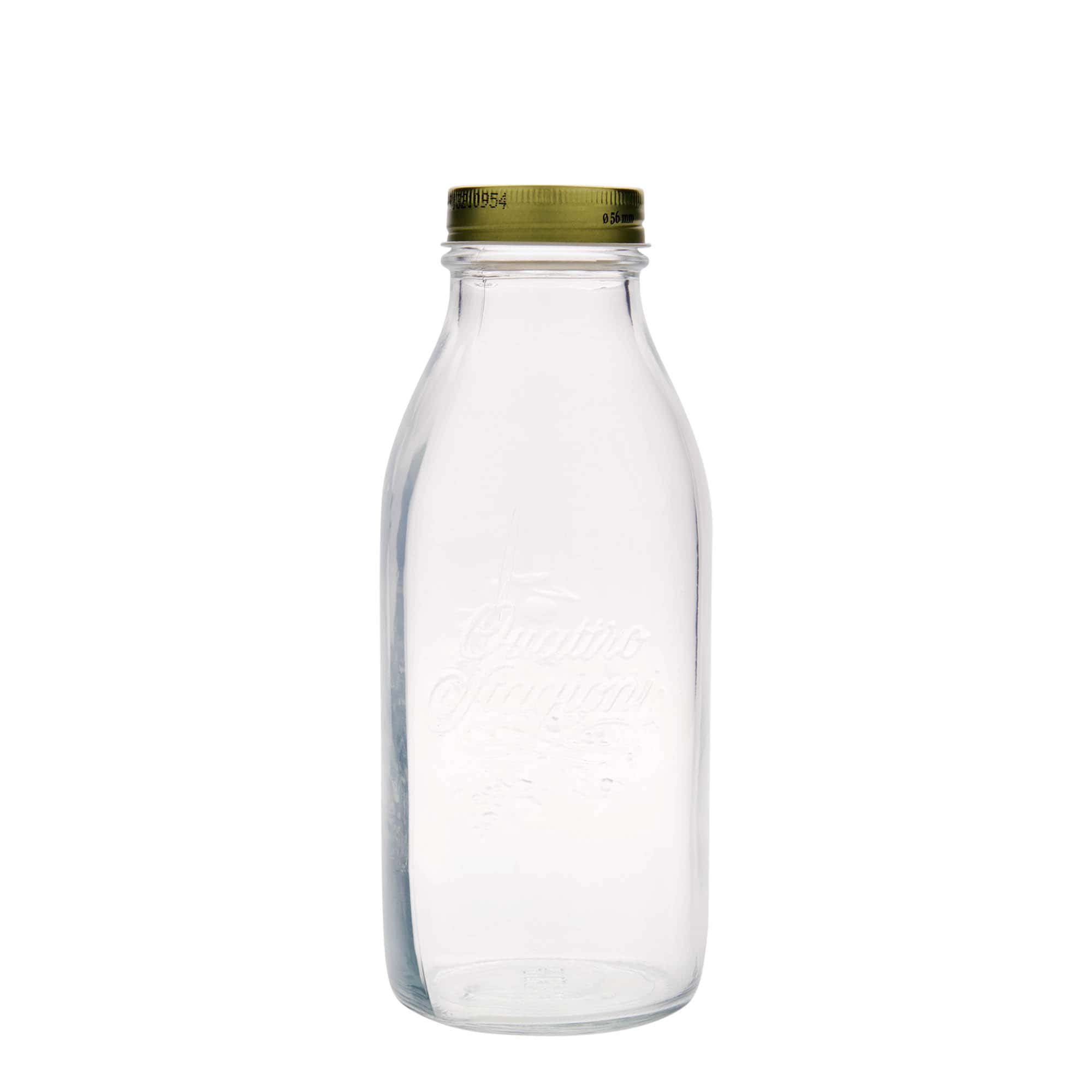 Bouteille en verre 1.000 ml « Quattro Stagioni », ouverture : bouchon à vis