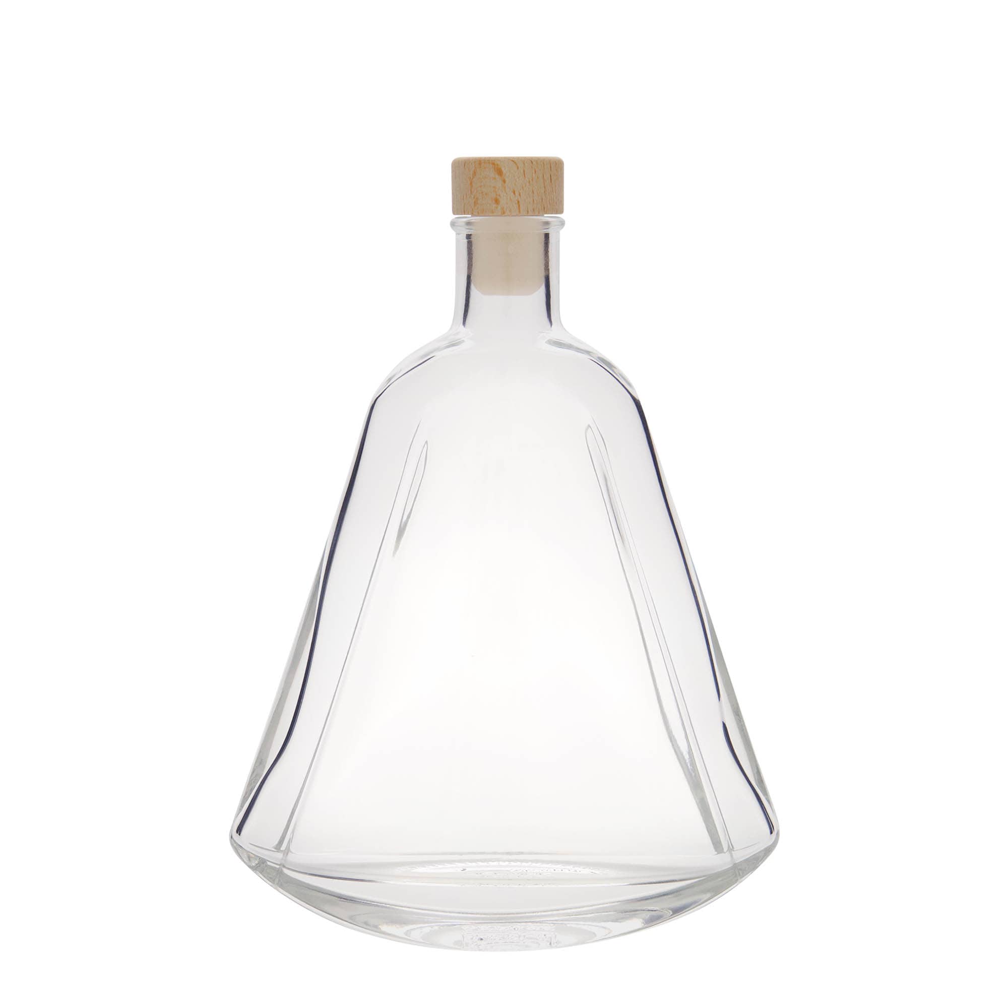 Bouteille en verre 350 ml « Maurizio », ovale, ouverture : bouchon en liège