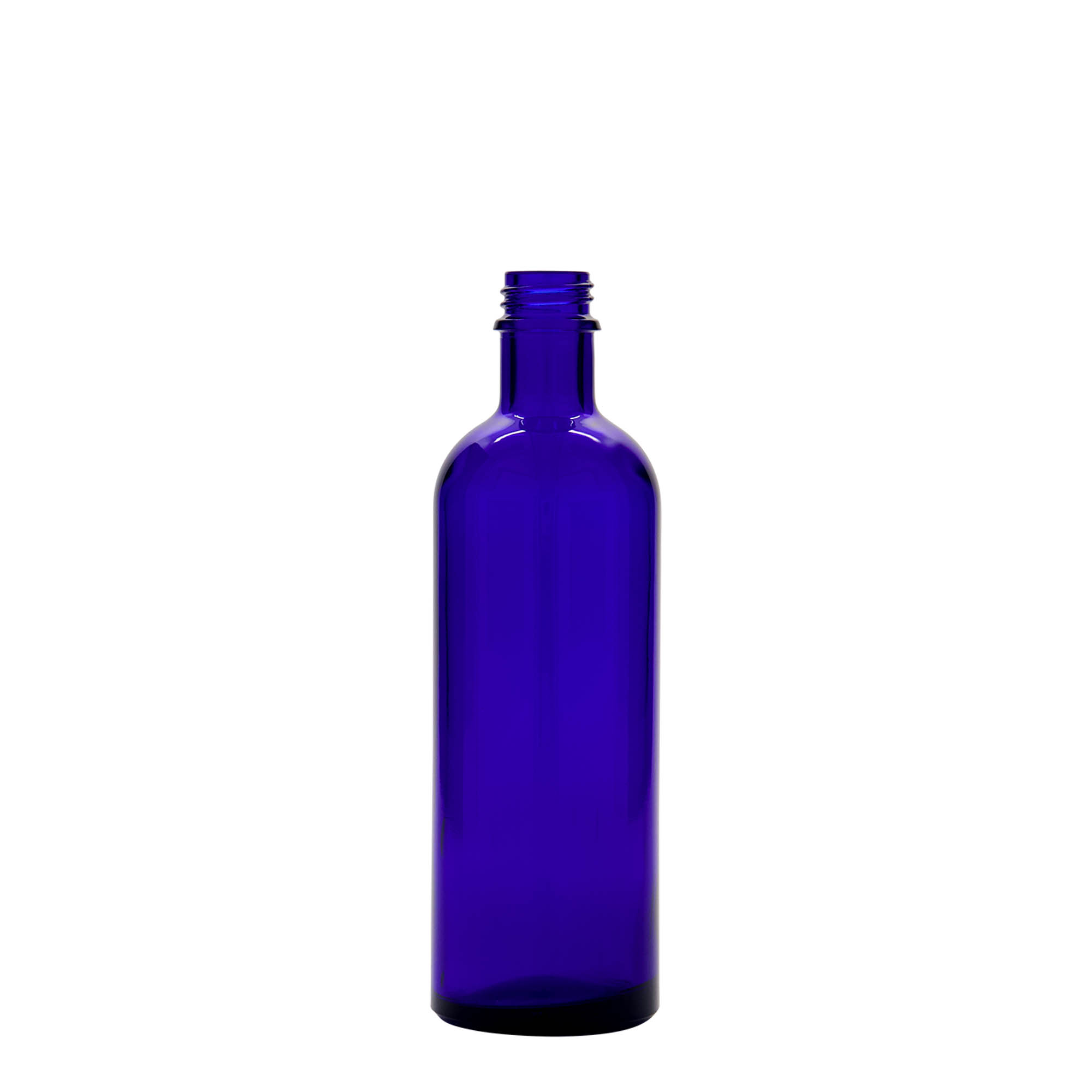 Flacon médical 200 ml, verre, bleu royal, embouchure : DIN 22 Flacon médical 200 ml, verre, bleu royal, embouchure : DIN 22