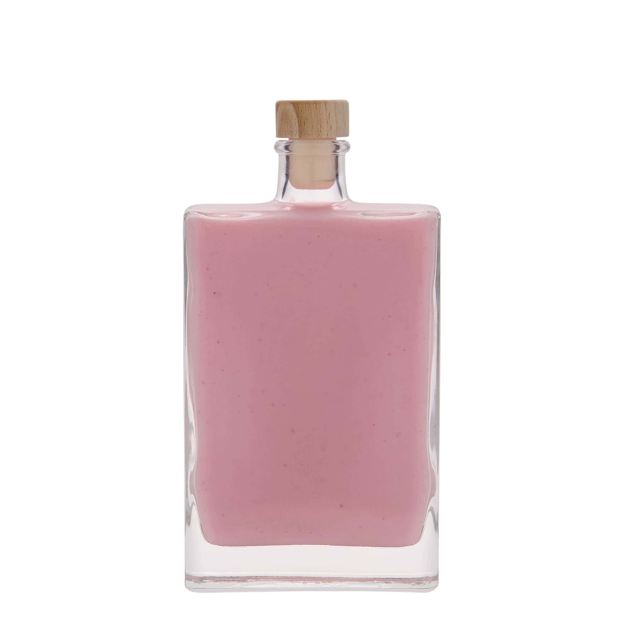 Bouteille en verre 350 ml 'Julia', rectangulaire, bouchage: bouchon