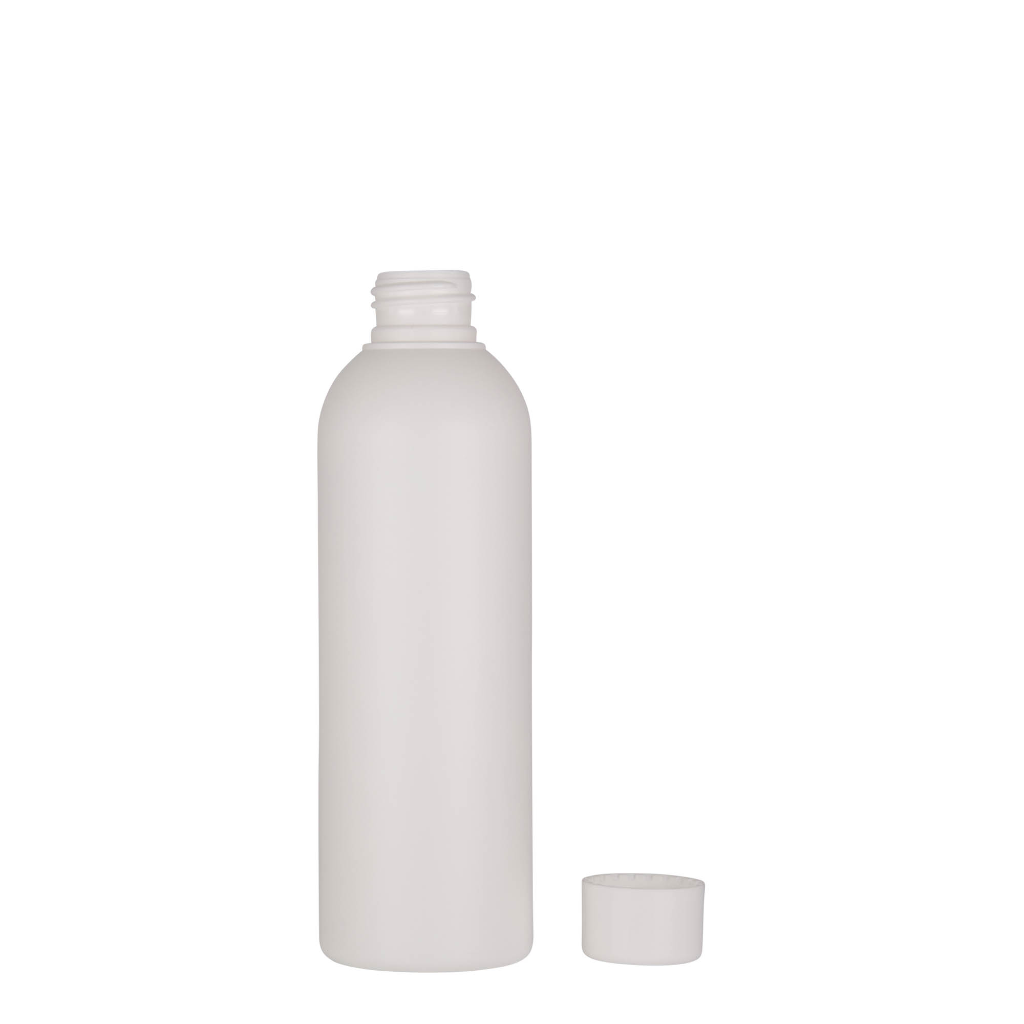 Flacon en plastique 200 ml 'Tuffy', HDPE, blanc, ouverture : 24/410 Flacon en plastique 200 ml 'Tuffy', HDPE, blanc, ouverture : 24/410