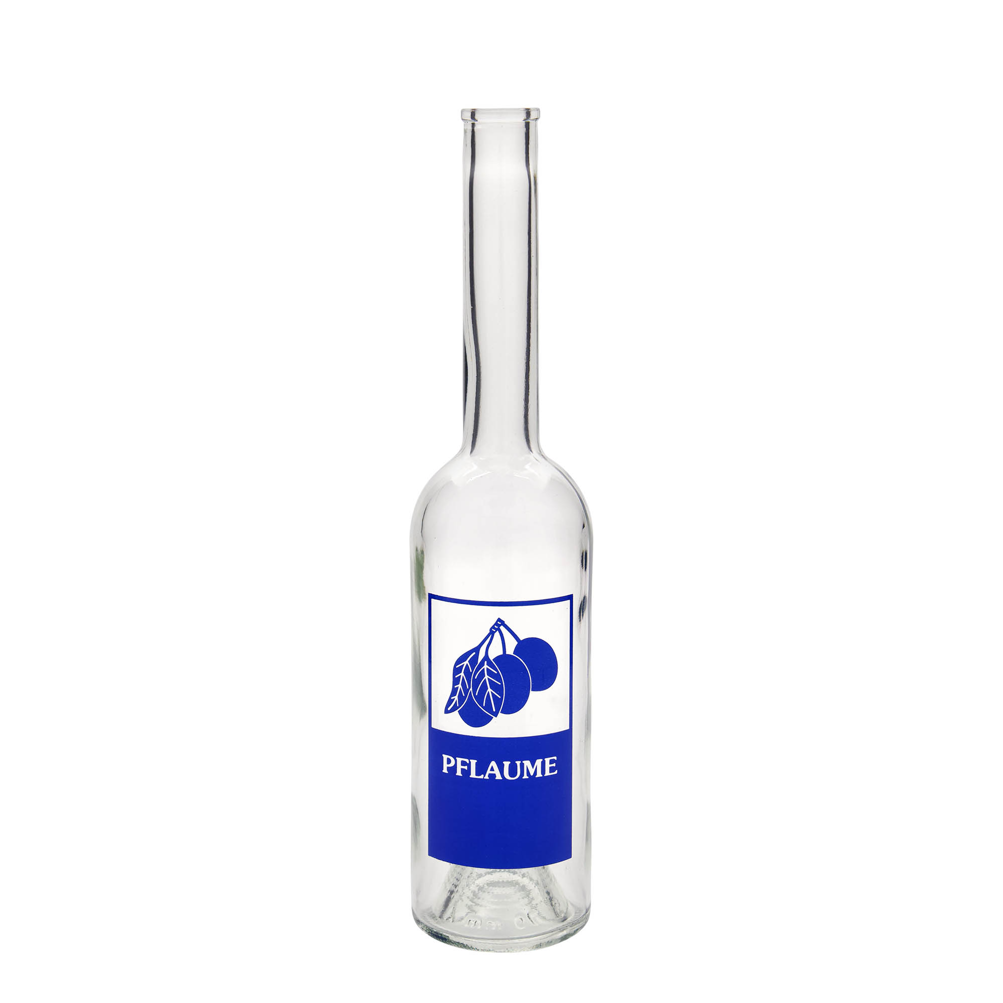 Bouteille en verre 500 ml 'Opera', motif : prune, bouchage: bouchon Bouteille en verre 500 ml 'Opera', motif : prune, bouchage: bouchon