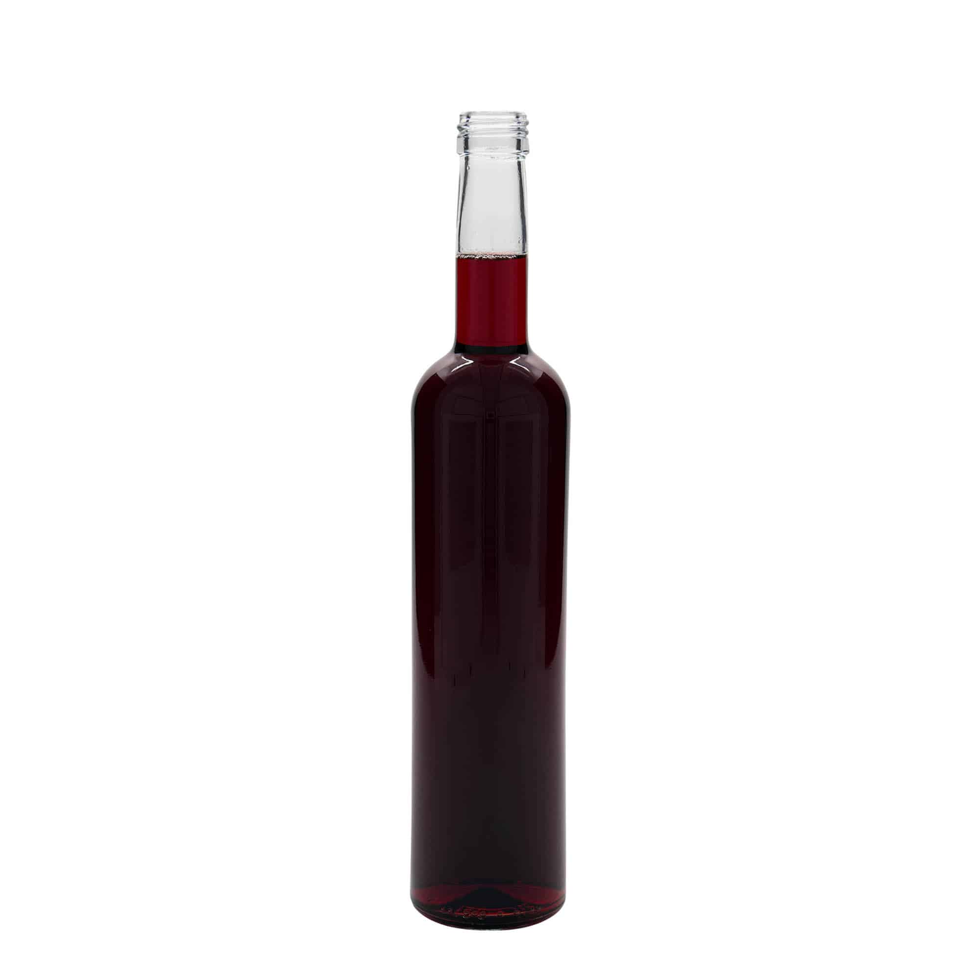 Bouteille en verre 500 ml 'Bordeaux', col : PP 28