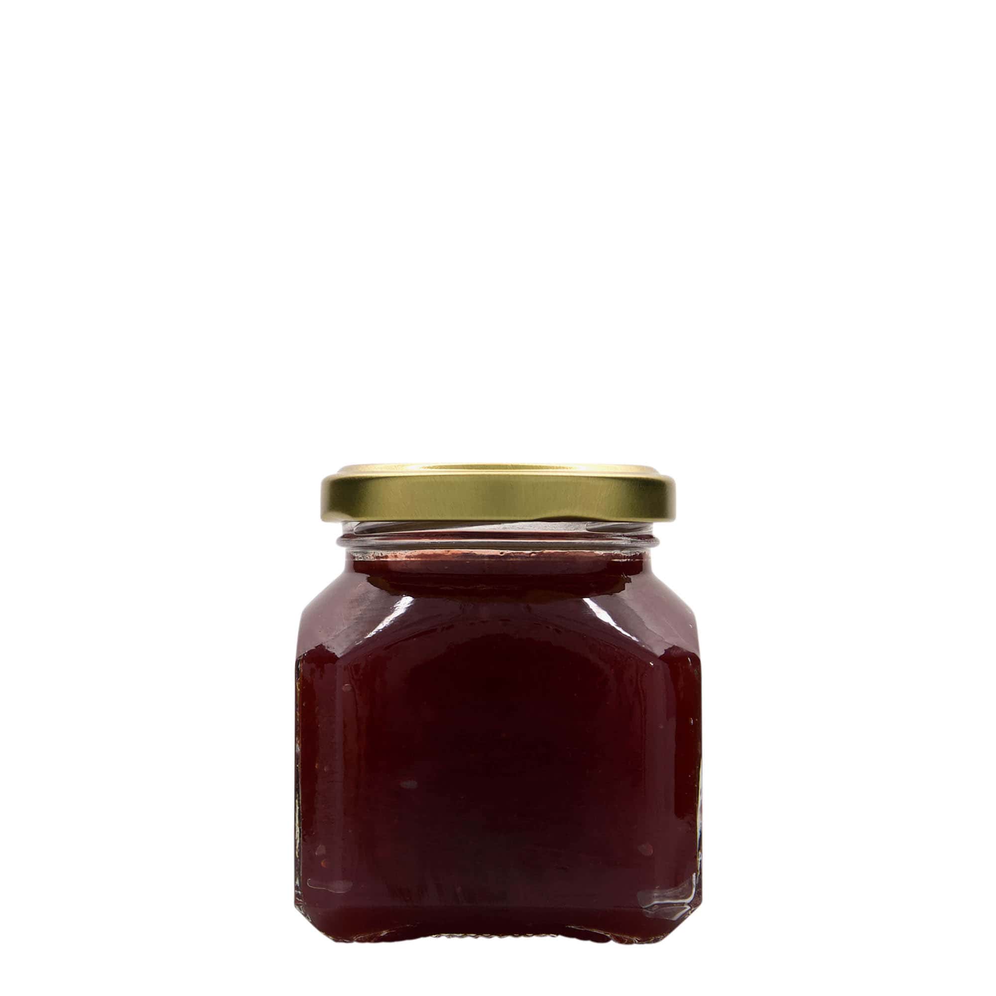 212 ml bocal carré « Milan », ouverture : Twist-Off (TO 58)