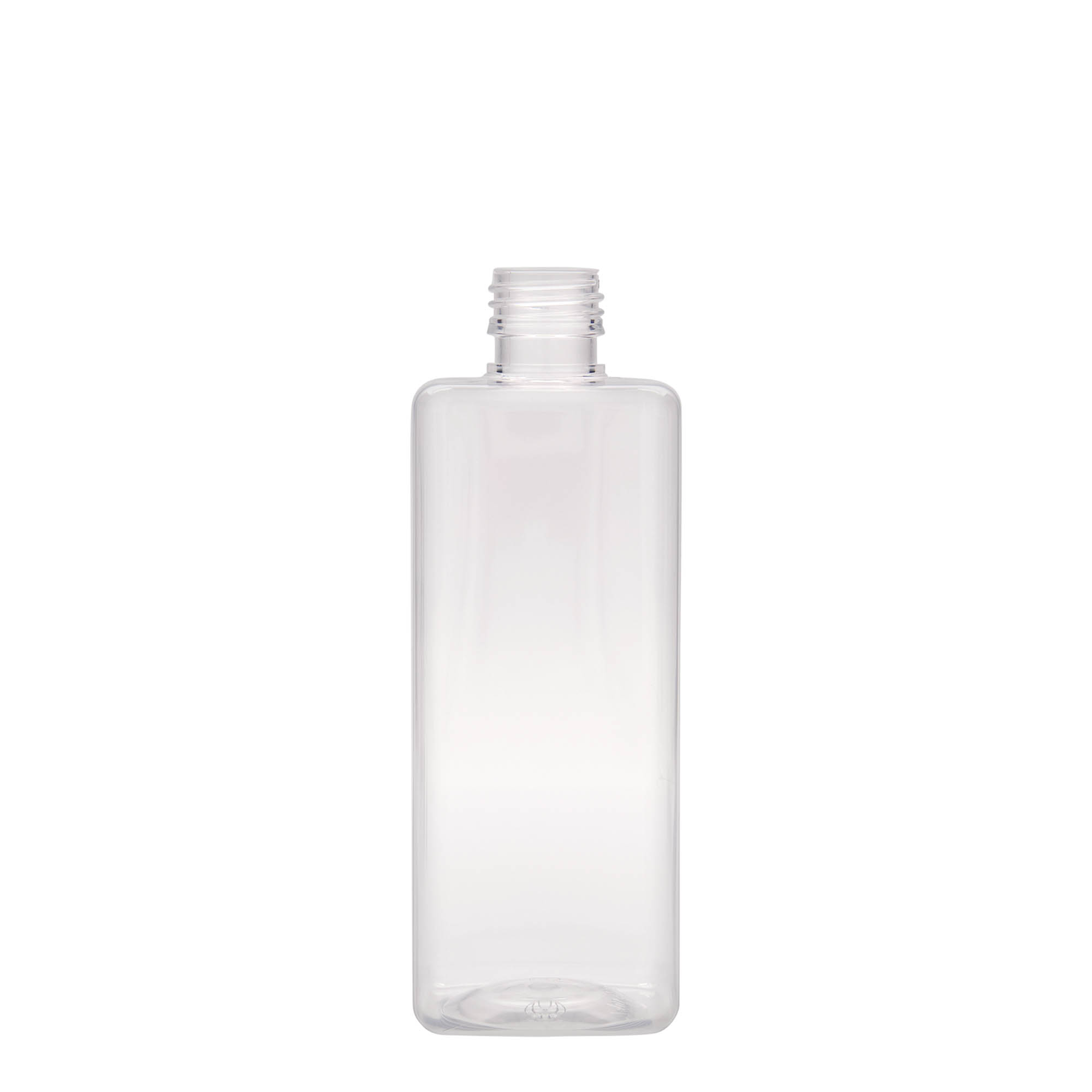 Bouteille PET 500 ml « Karl », carrée, plastique, ouverture : PP 28 Bouteille PET 500 ml « Karl », carrée, plastique, ouverture : PP 28