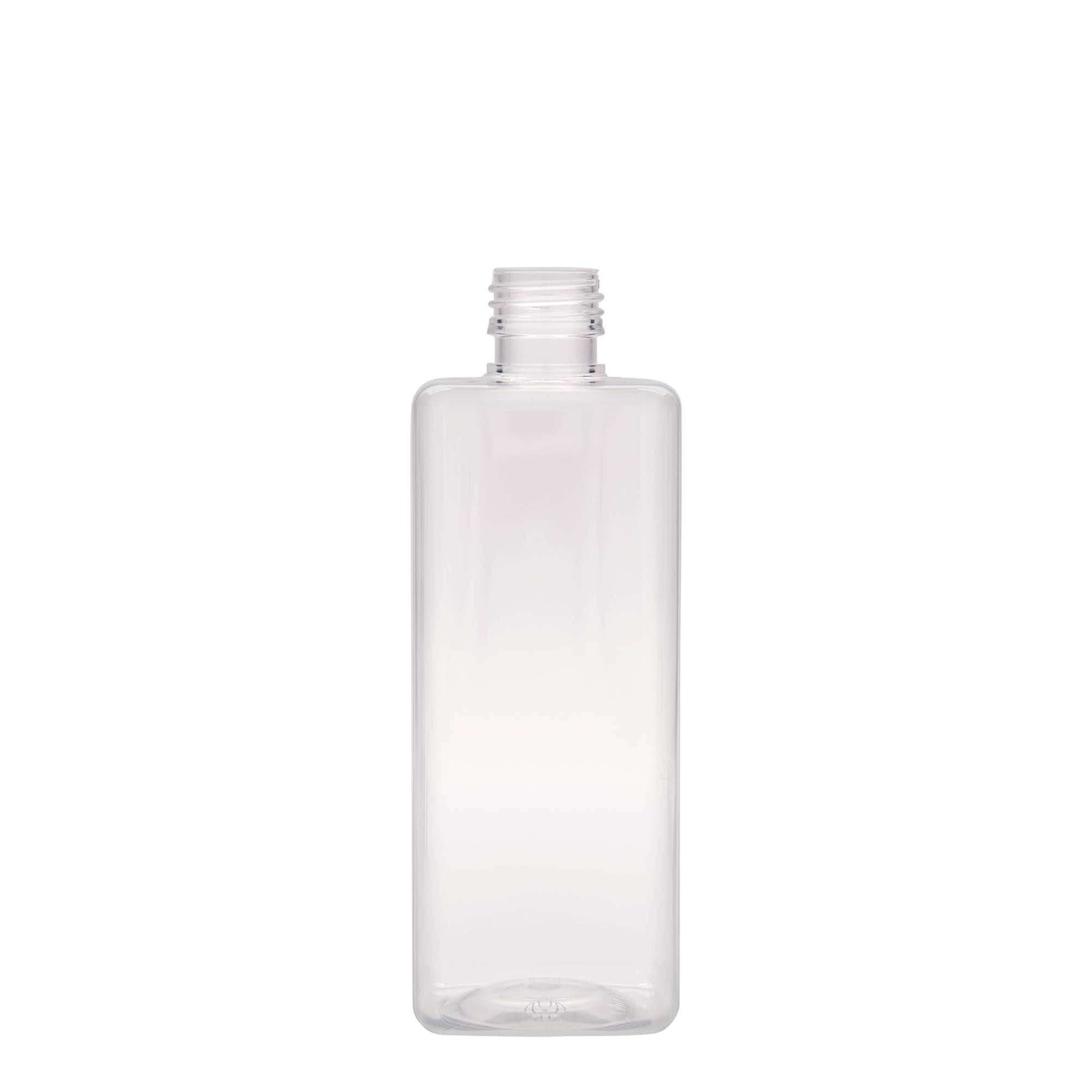 Bouteille PET 500 ml « Karl », carrée, plastique, ouverture : PP 28 Bouteille PET 500 ml « Karl », carrée, plastique, ouverture : PP 28