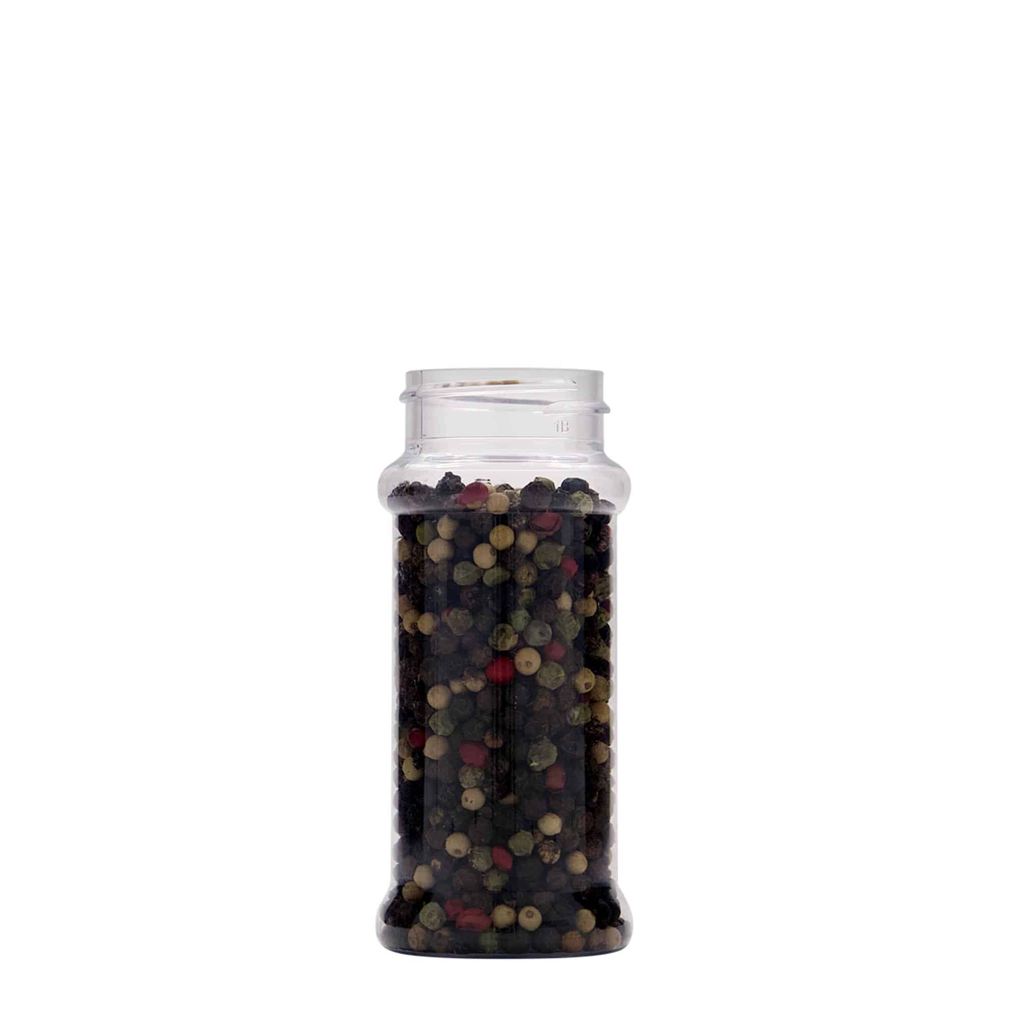 Pot à épices en PET 100 ml, plastique, bouchage: 38/400