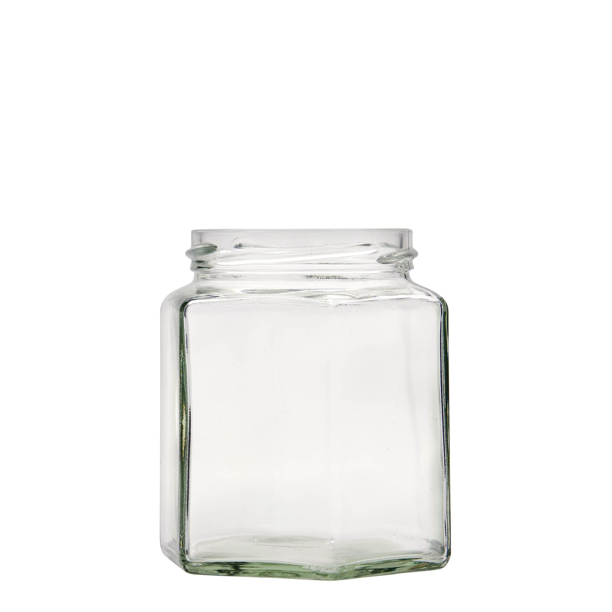390 ml pot hexagonal, ouverture : twist-off (TO 70)