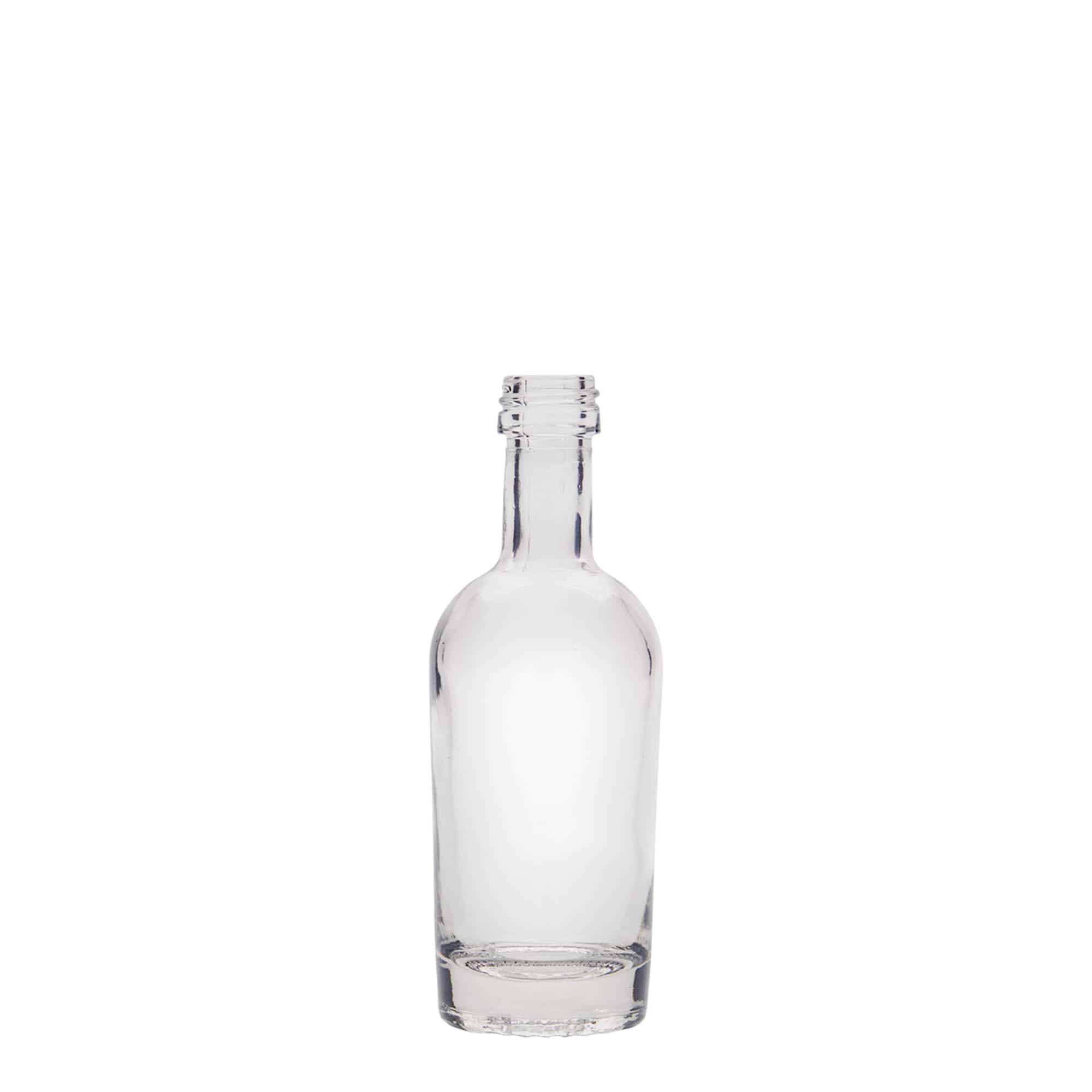 Flacon en verre 50 ml « Pepe », ouverture : PP 18