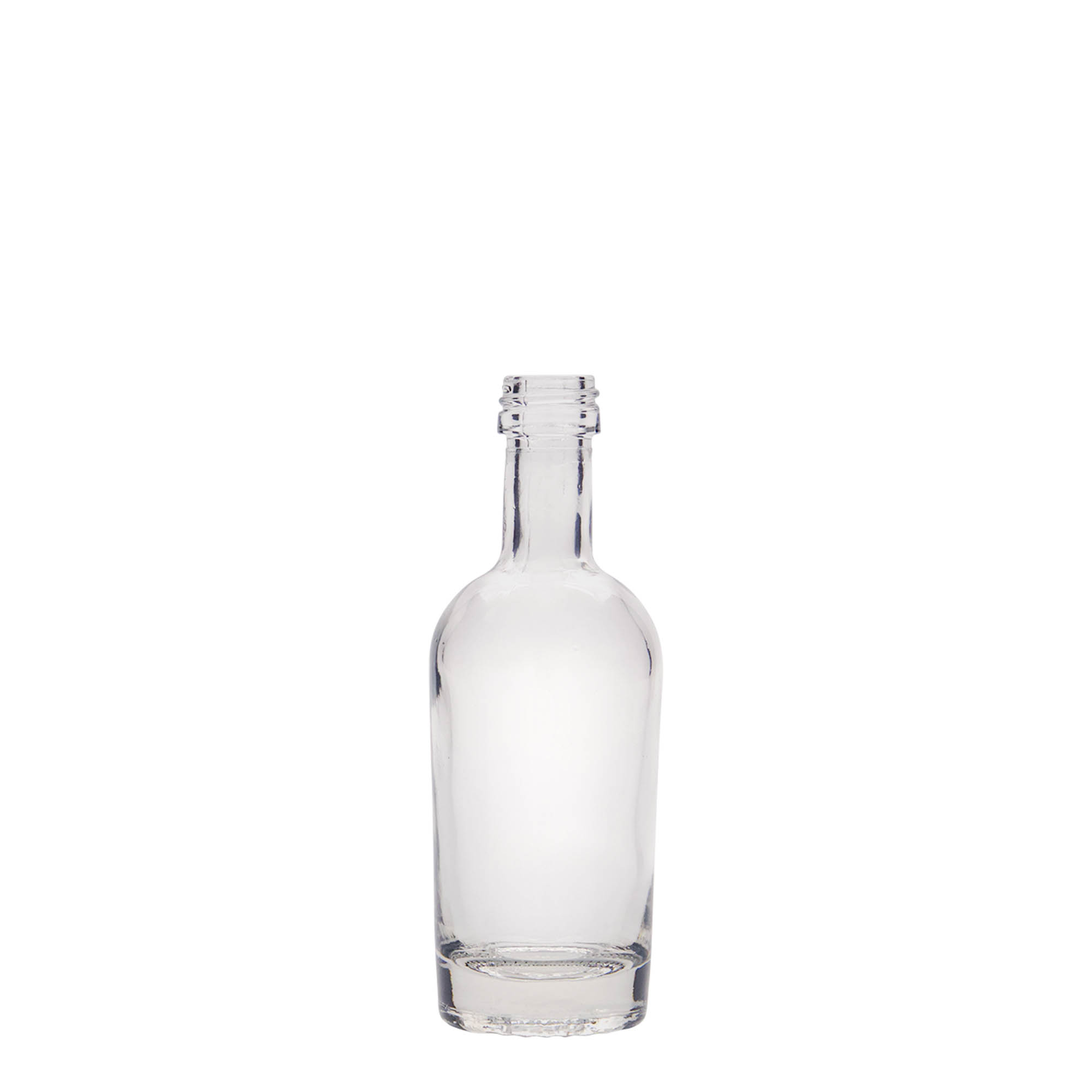 Flacon en verre 50 ml « Pepe », ouverture : PP 18