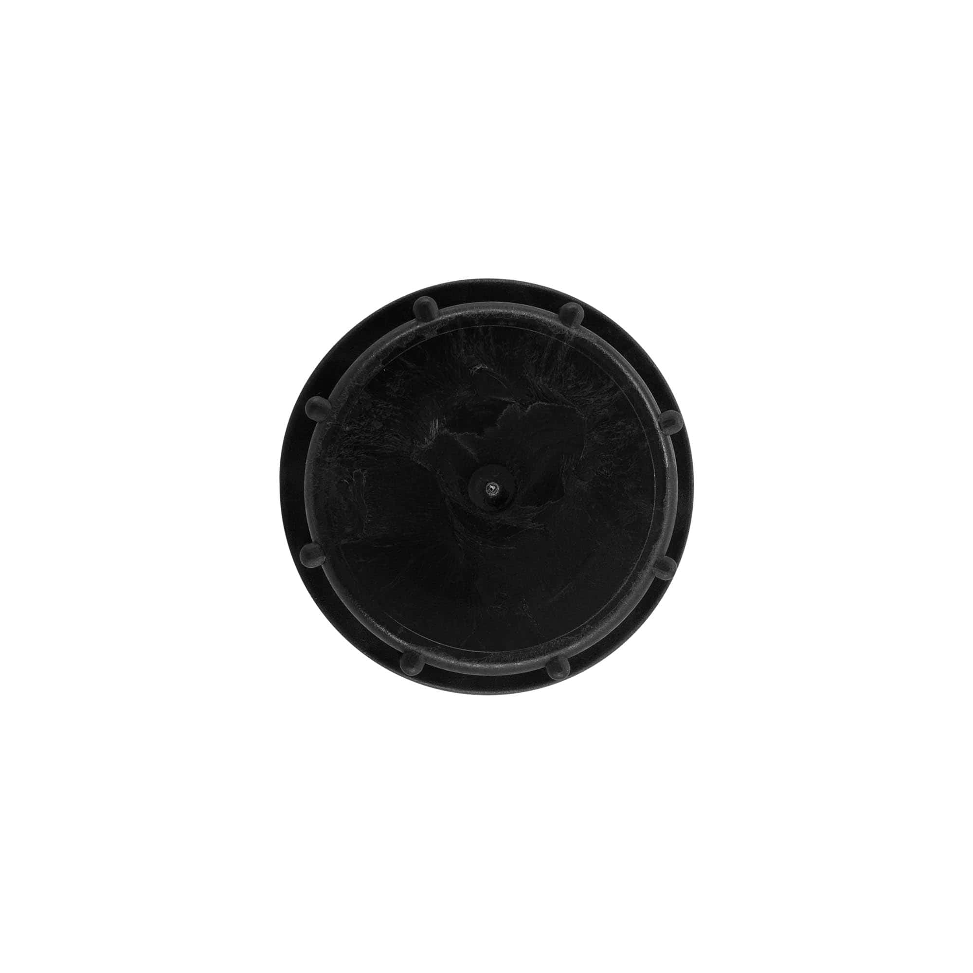 Bouchon à vis, plastique PP, noir, pour ouverture : ND55