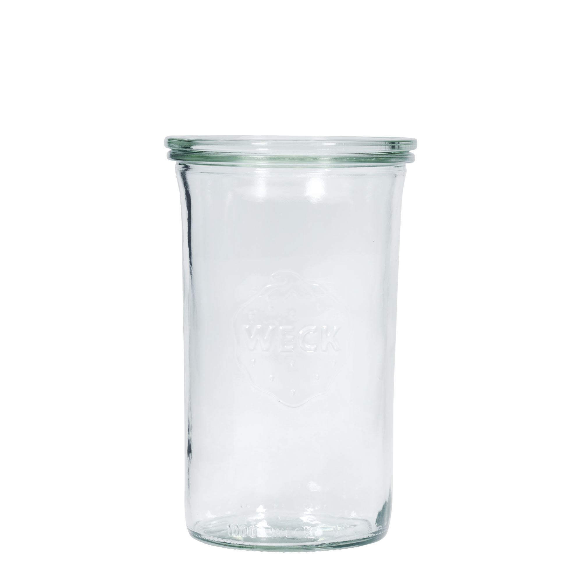 1.000 ml bocal WECK à renversement #, ouverture : bord rond 1.000 ml bocal WECK à renversement #, ouverture : bord rond