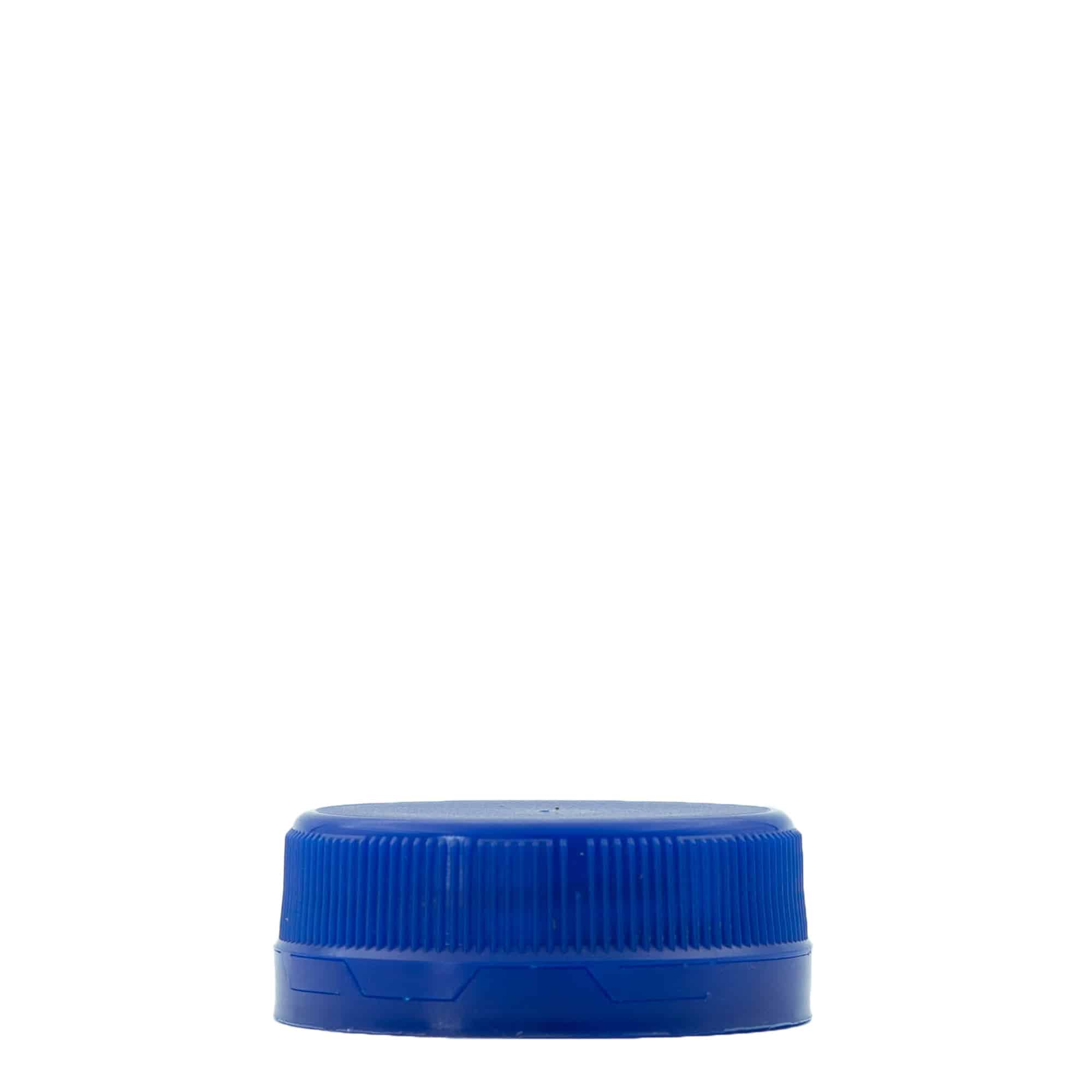 Bouchon à vis à double filetage, plastique PE, bleu, pour ouverture : PET 38 mm Bouchon à vis à double filetage, plastique PE, bleu, pour ouverture : PET 38 mm