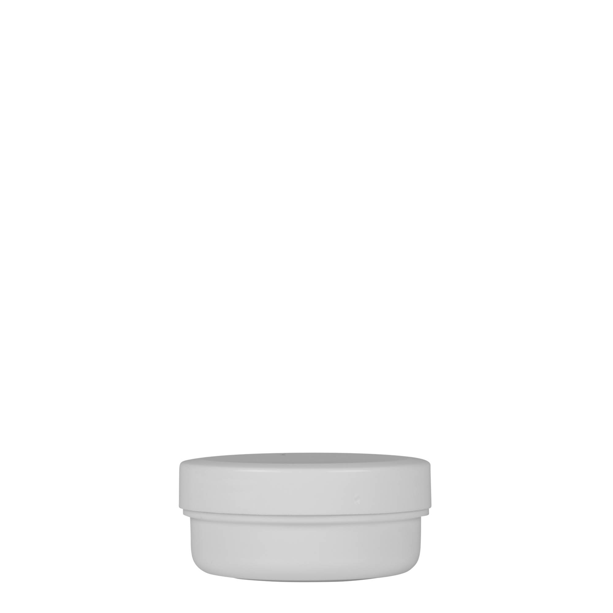 12 ml boîte en plastique 'White Line', PP, blanc, ouverture : bouchon à vis