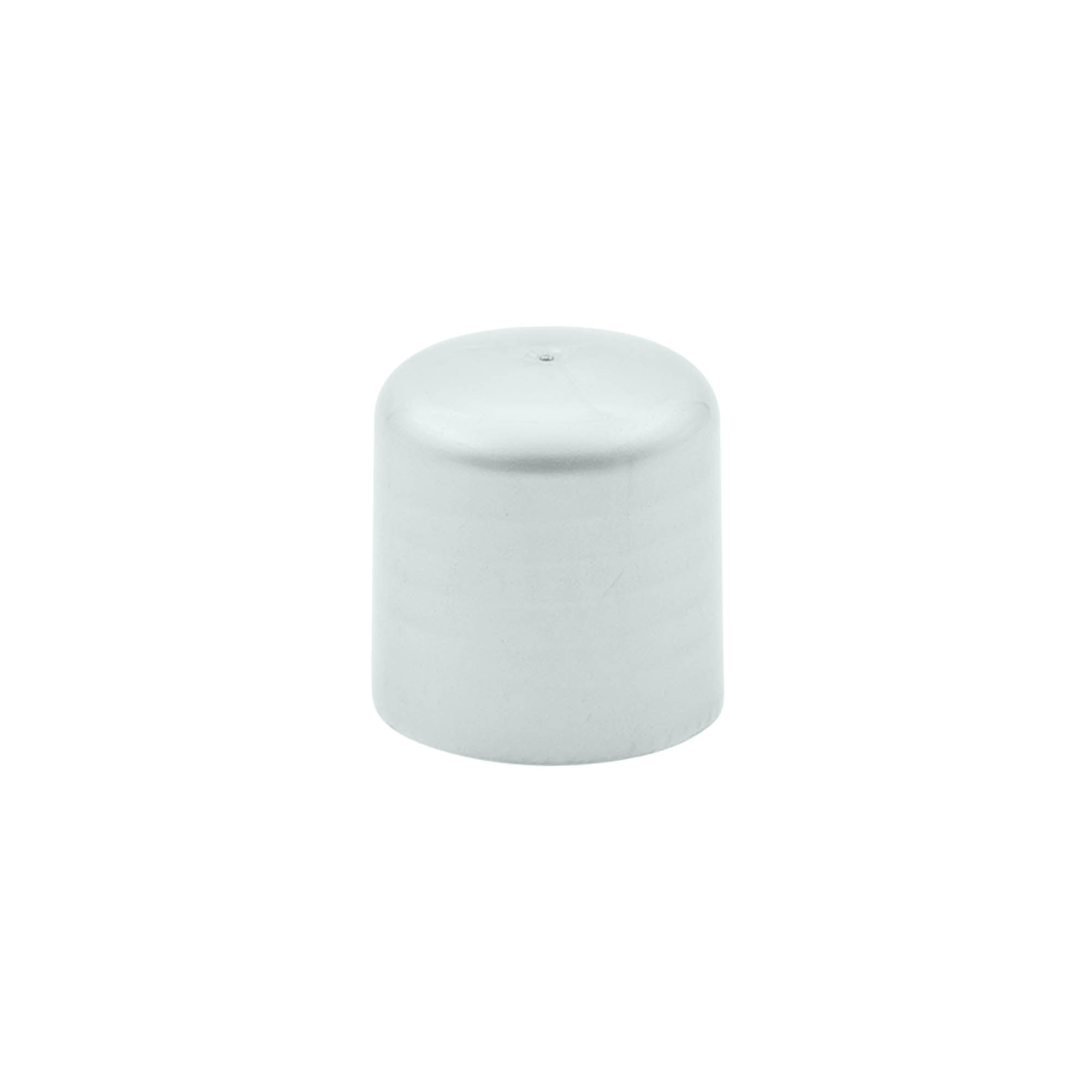 Bouchon à vis avec insert pour seringue, plastique PP, argent, pour ouverture : 24/410