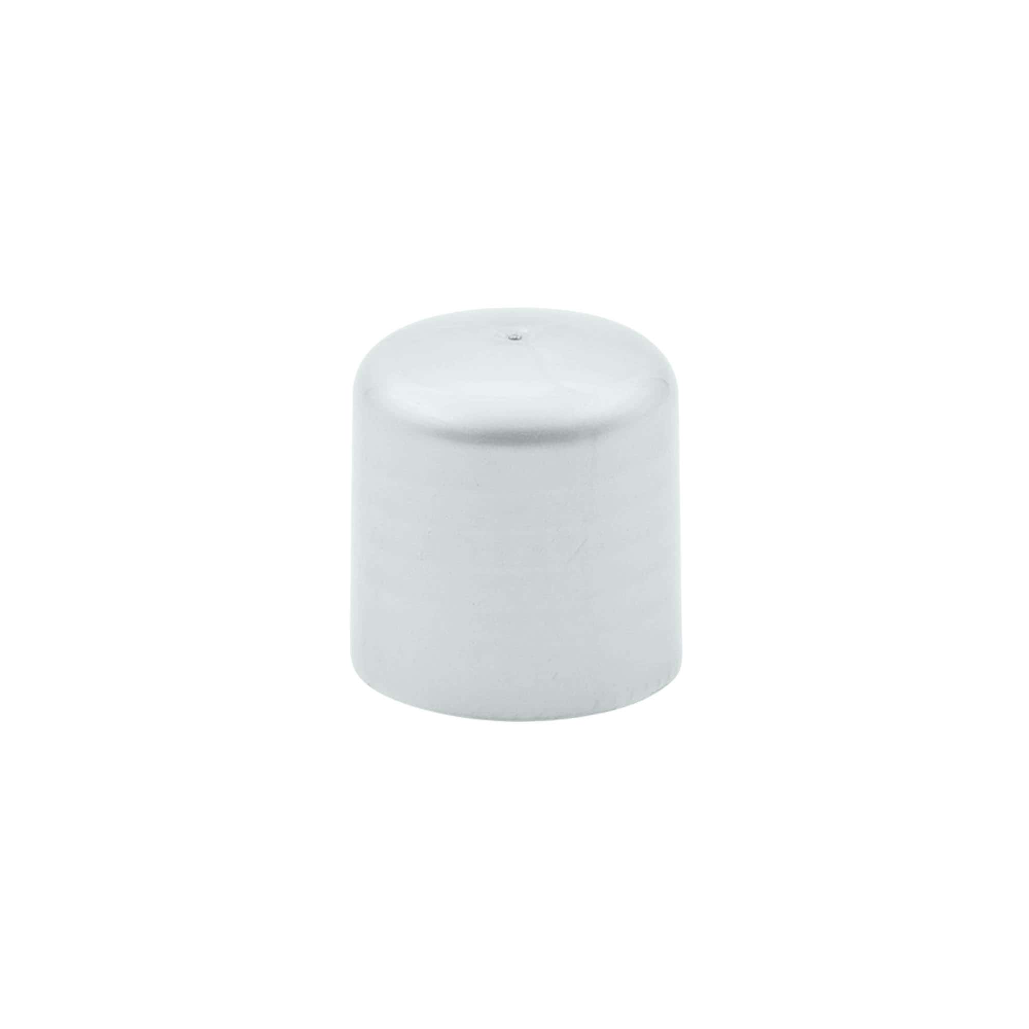 Bouchon à vis avec insert pour seringue, plastique PP, argent, pour ouverture : 24/410