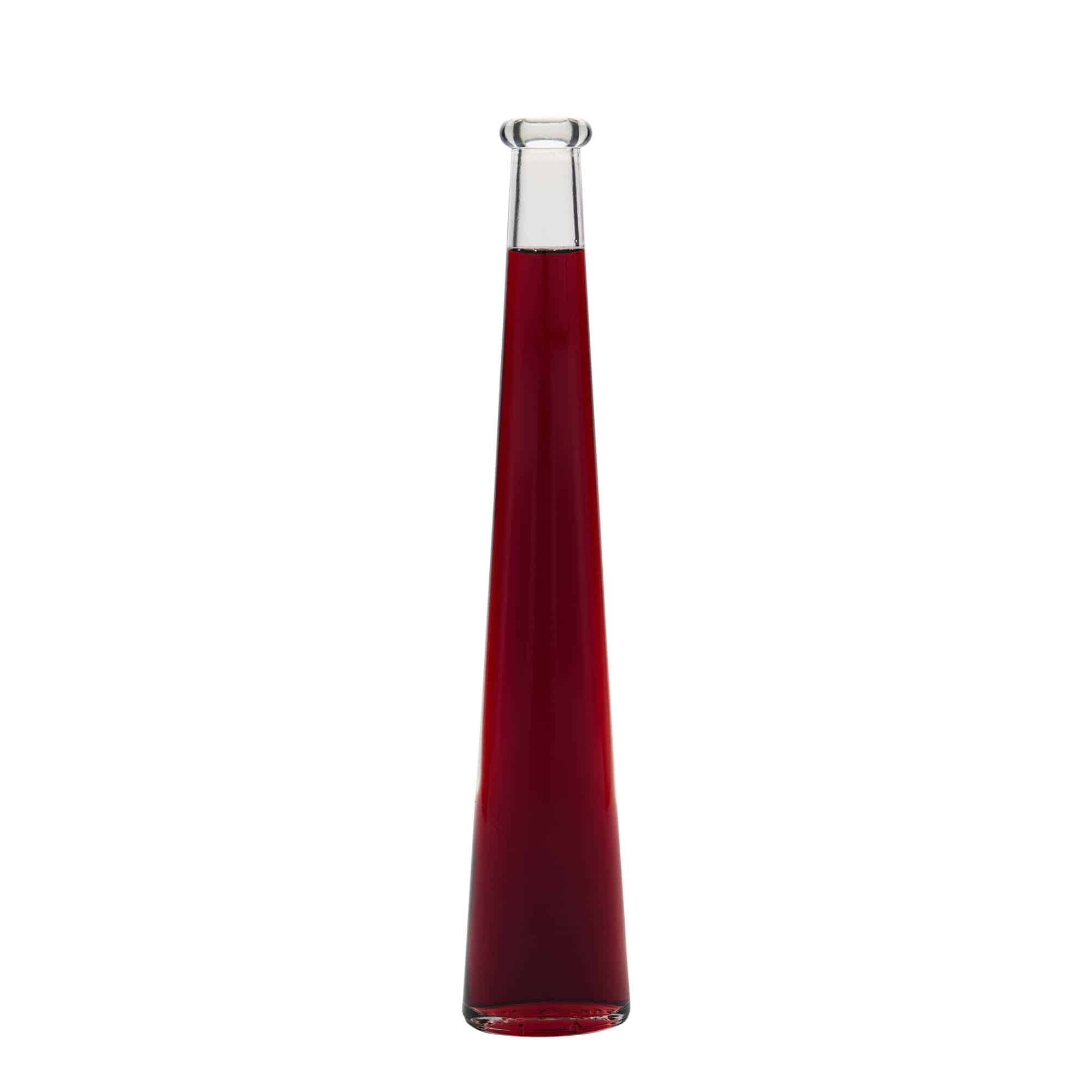 Bouteille en verre 200 ml 'Dama Ovale', ovale, bouchage: bouchon