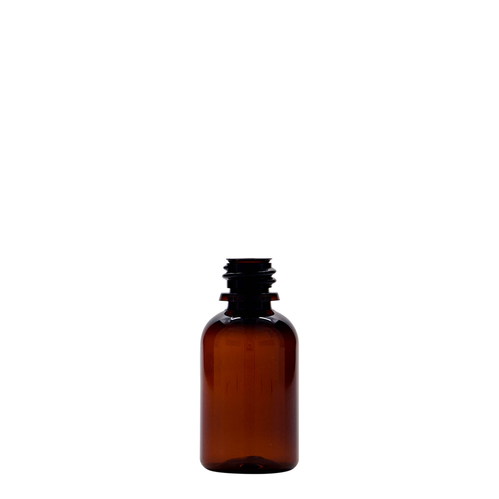 Flacon médical PET 30 ml 'Easy Living', brun, plastique, ouverture : DIN 18