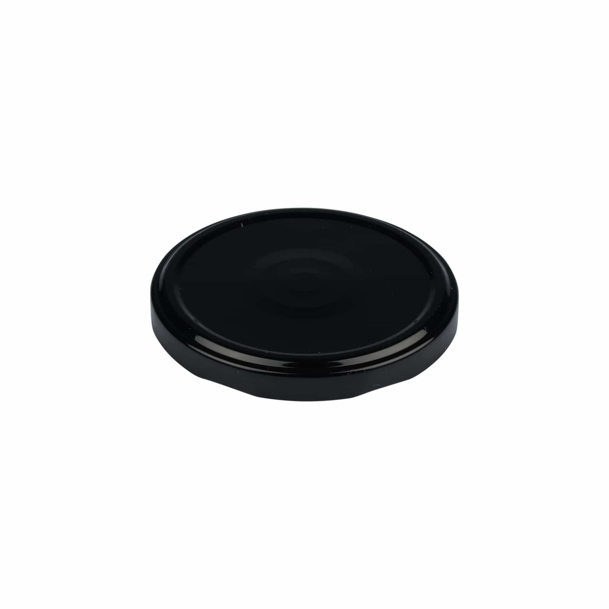 Couvercle Twist-Off, fer blanc, stérilisable, noir, pour bouchage: TO 82