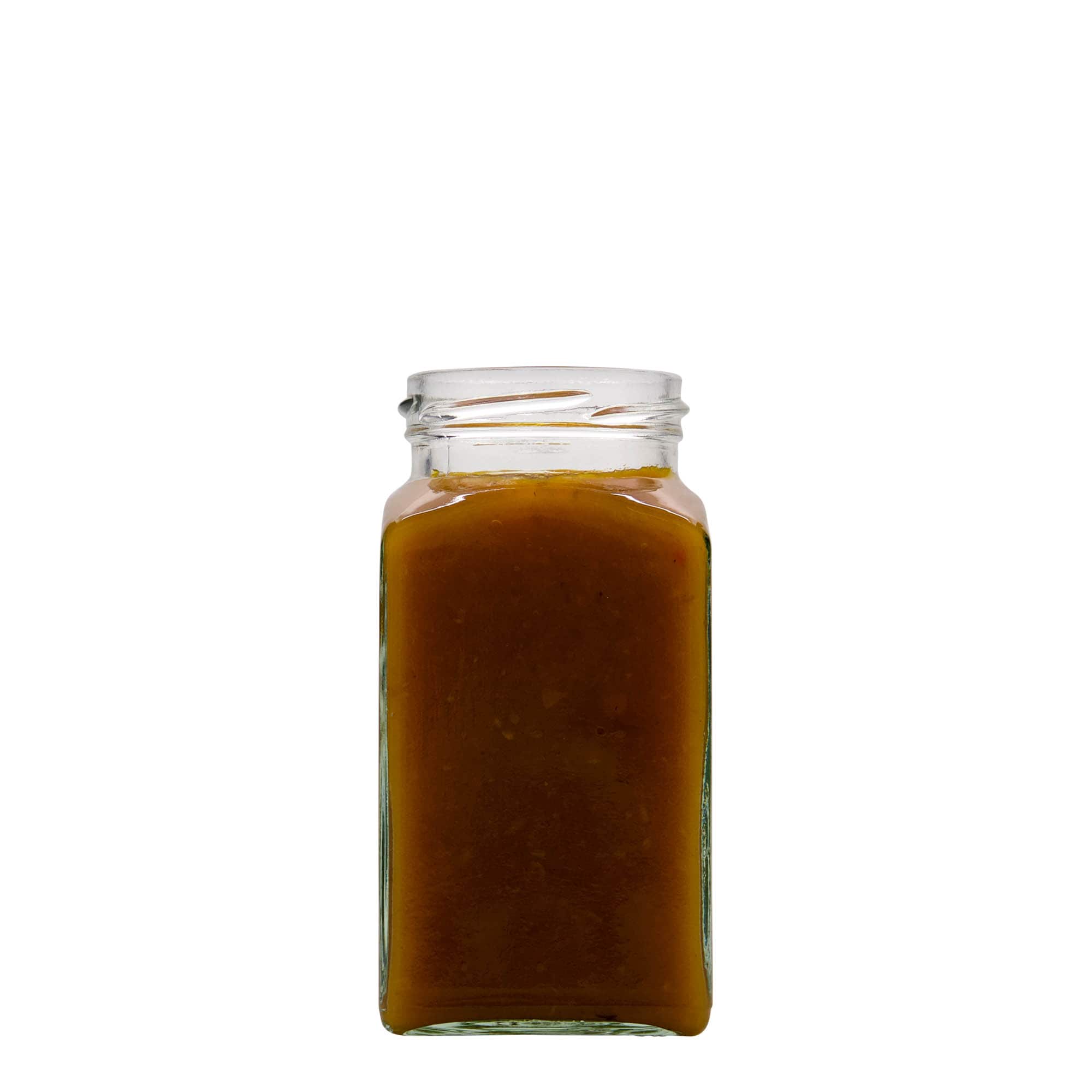 312 ml en verre carré, ouverture : Twist-Off (TO 58)