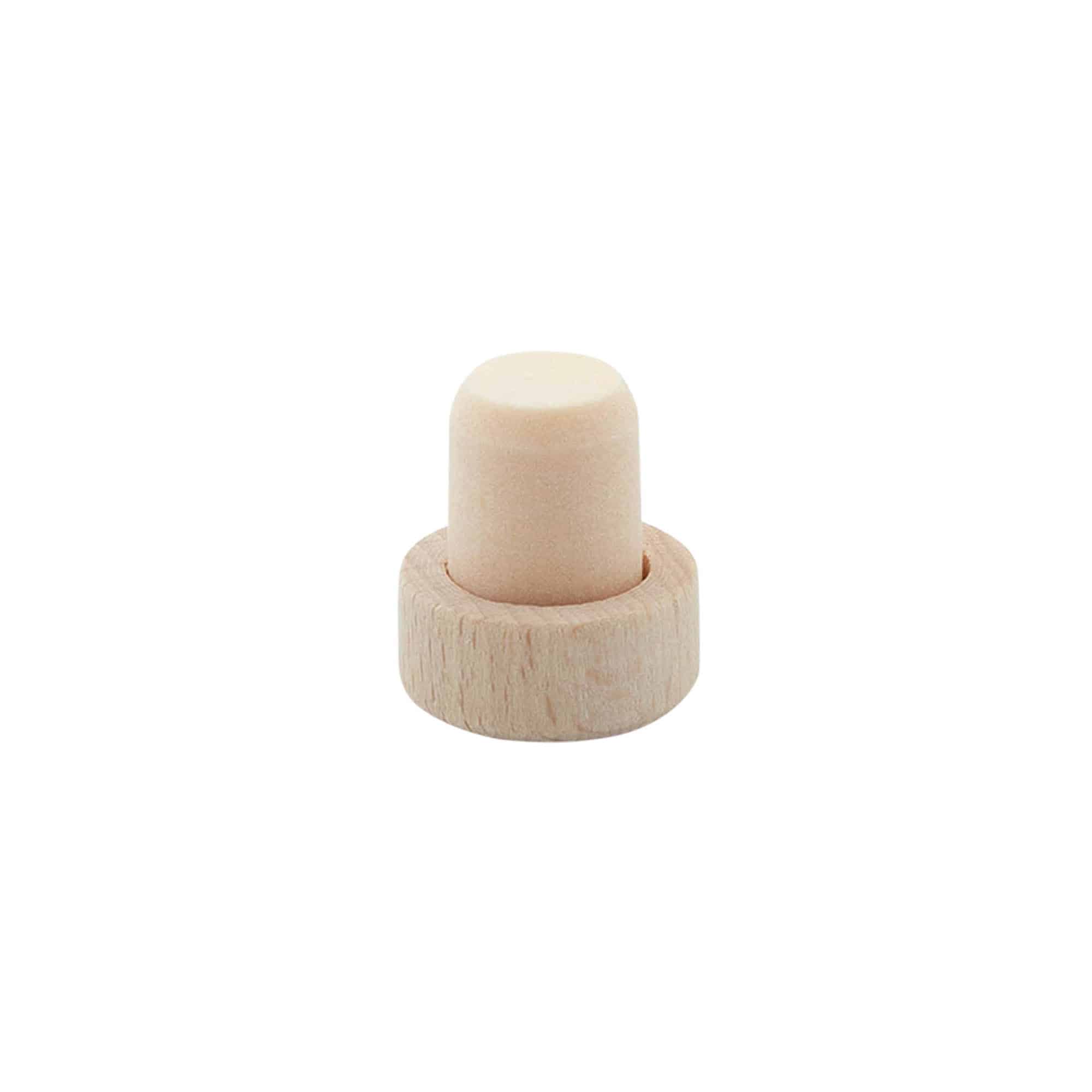 Bouchon à prise 14 mm, bois/plastique, pour embouchure : liège Bouchon à prise 14 mm, bois/plastique, pour embouchure : liège
