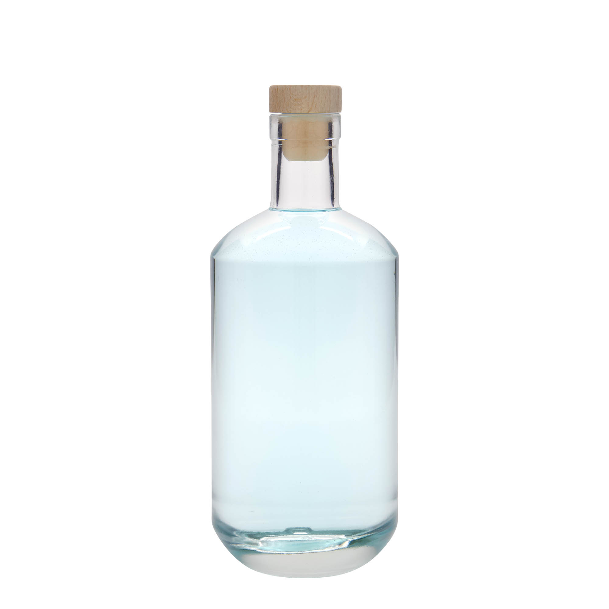 Bouteille en verre 700 ml 'Vienne', ouverture : bouchon en liège Bouteille en verre 700 ml 'Vienne', ouverture : bouchon en liège