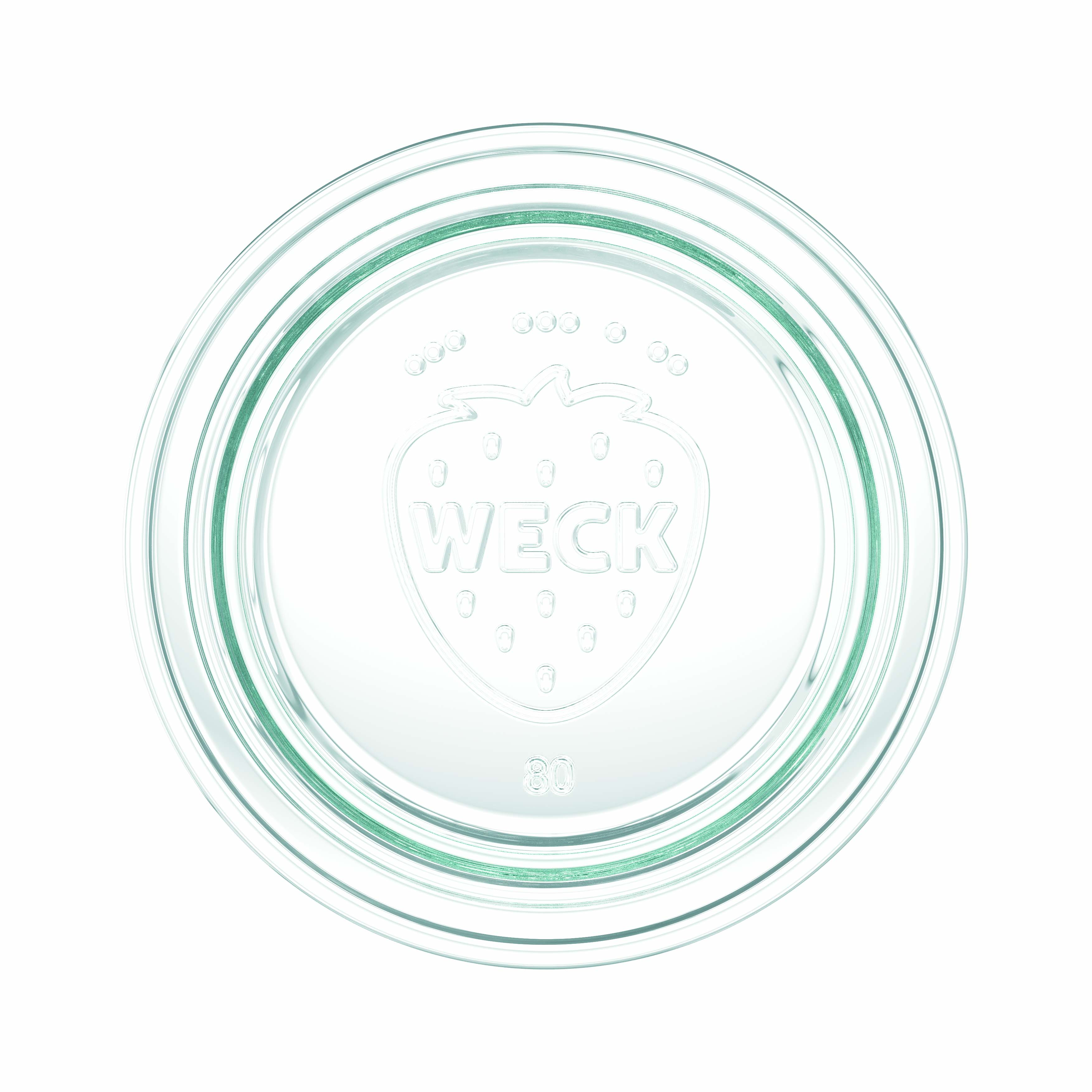 12x 165 ml bocal WECK à renversement avec couvercle en verre RR 80