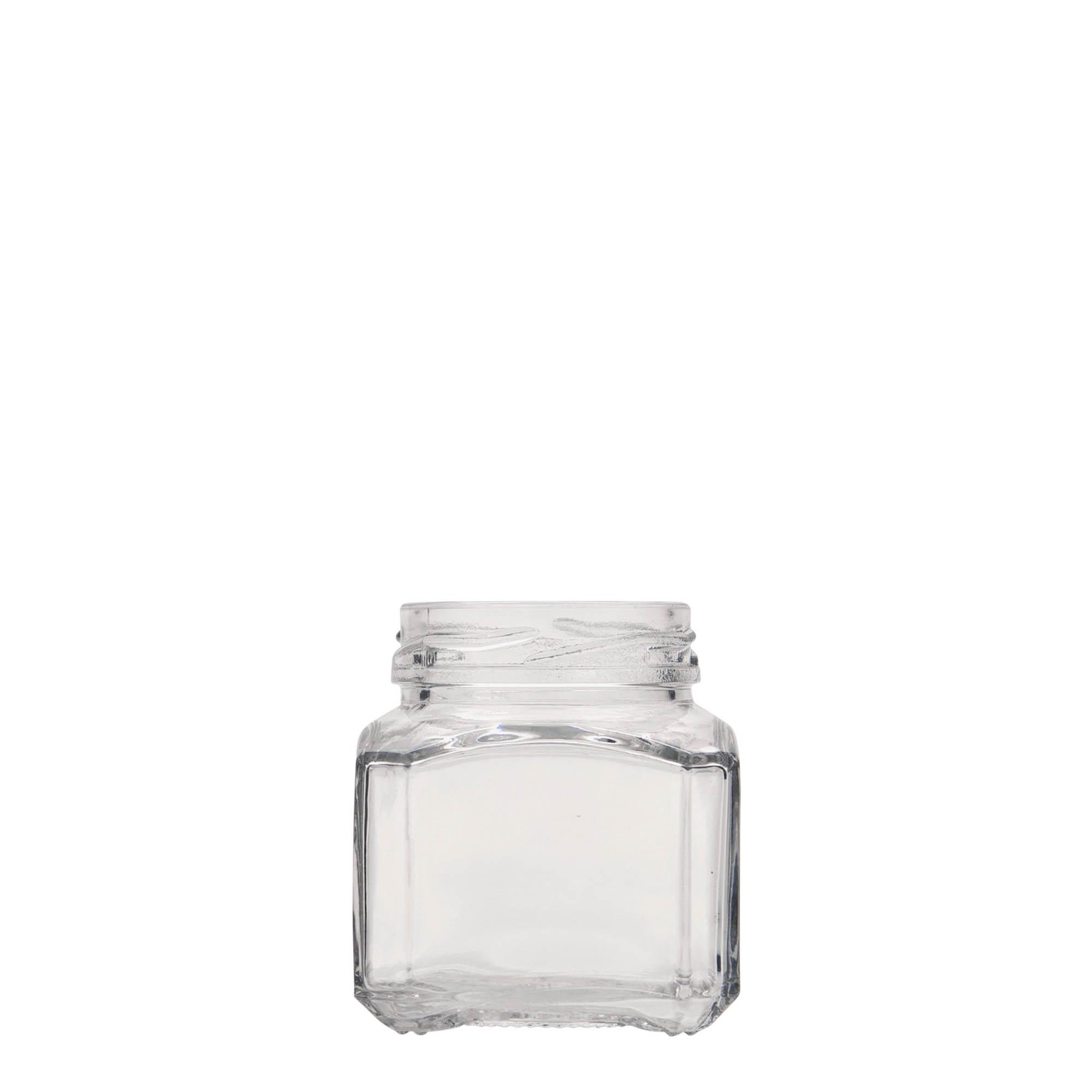 106 ml pot carré « Milan », ouverture : Twist-Off (TO 48)