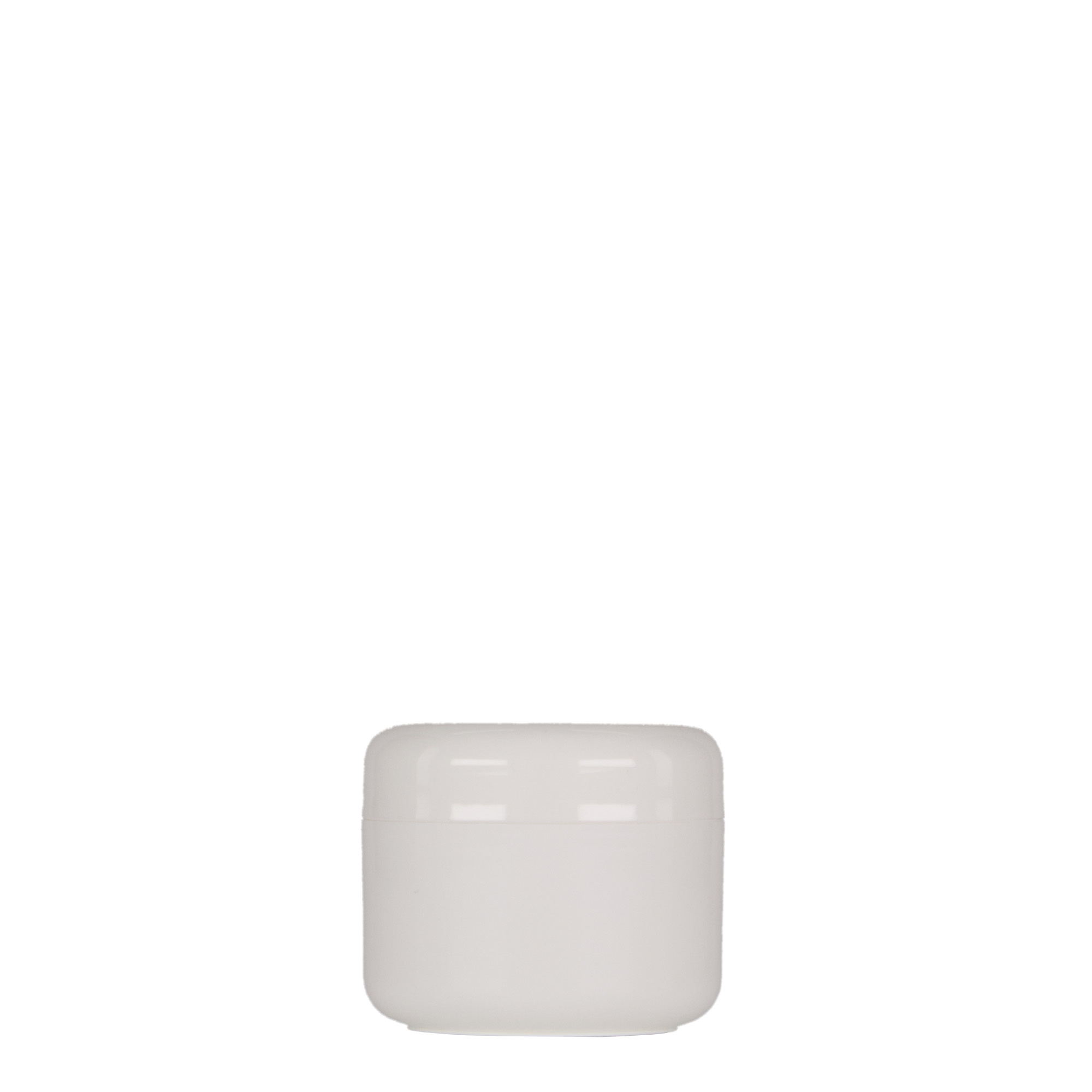 Dose en plastique 30 ml 'Bianca', PP, blanc, ouverture : bouchon à vis Dose en plastique 30 ml 'Bianca', PP, blanc, ouverture : bouchon à vis